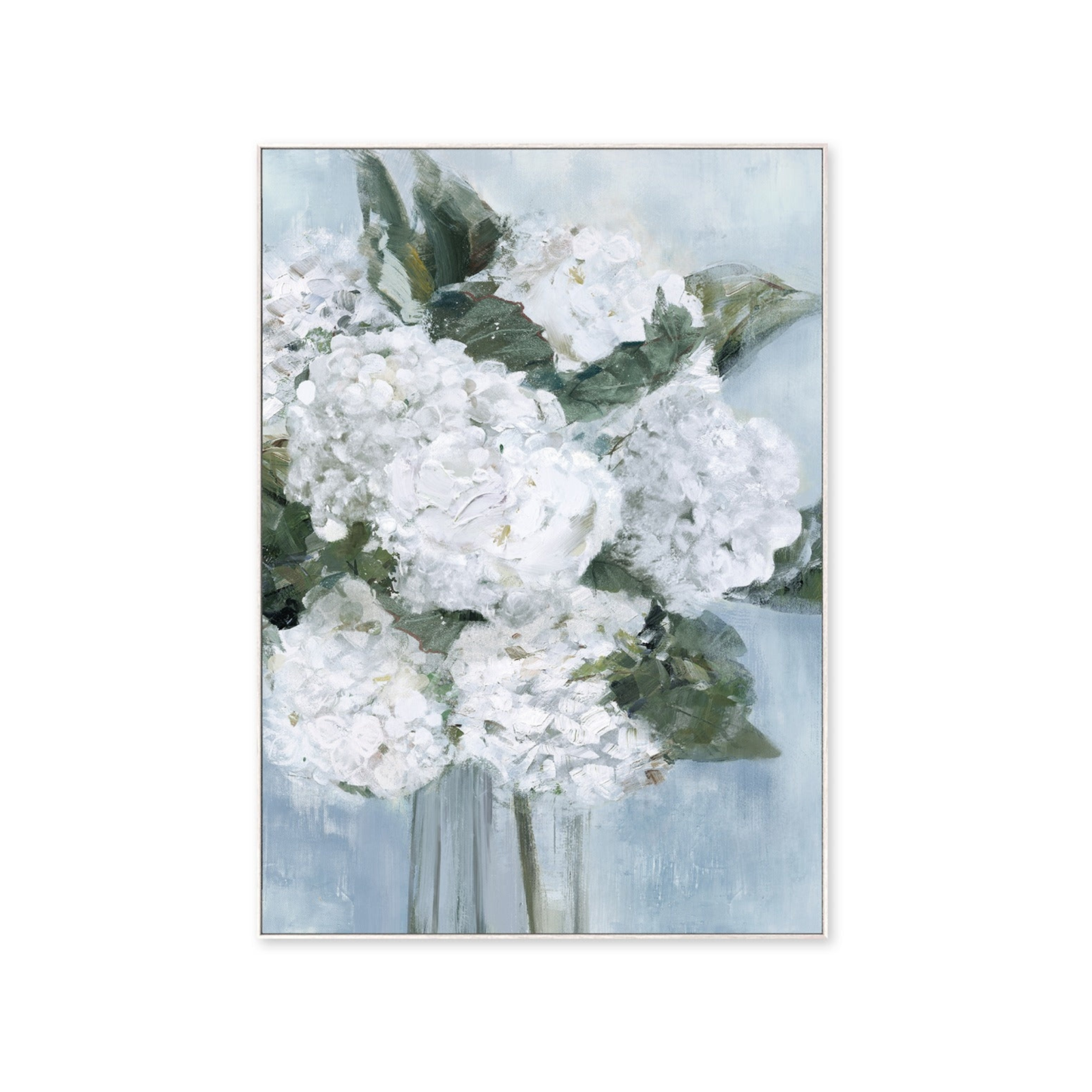 White Hydrangea Hampton Canvas - Bunnings Australia