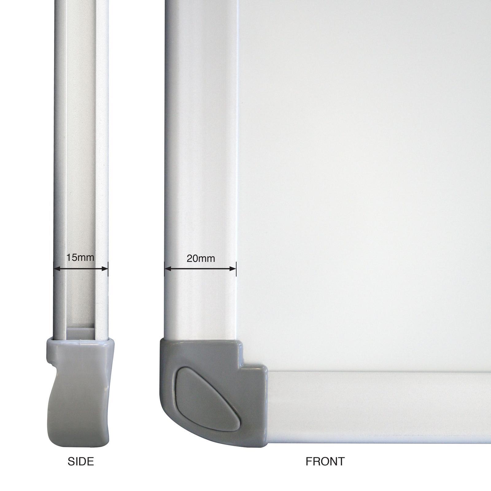 Whiteboard Porcelain 3000x1200mm Heavy Duty Use Aluminium Frame