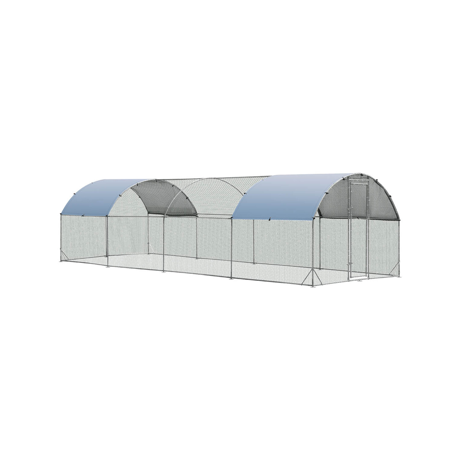 Costway Large Walkin Chicken Coop Farm 7.6x2.8x1.95m Bunnings Australia