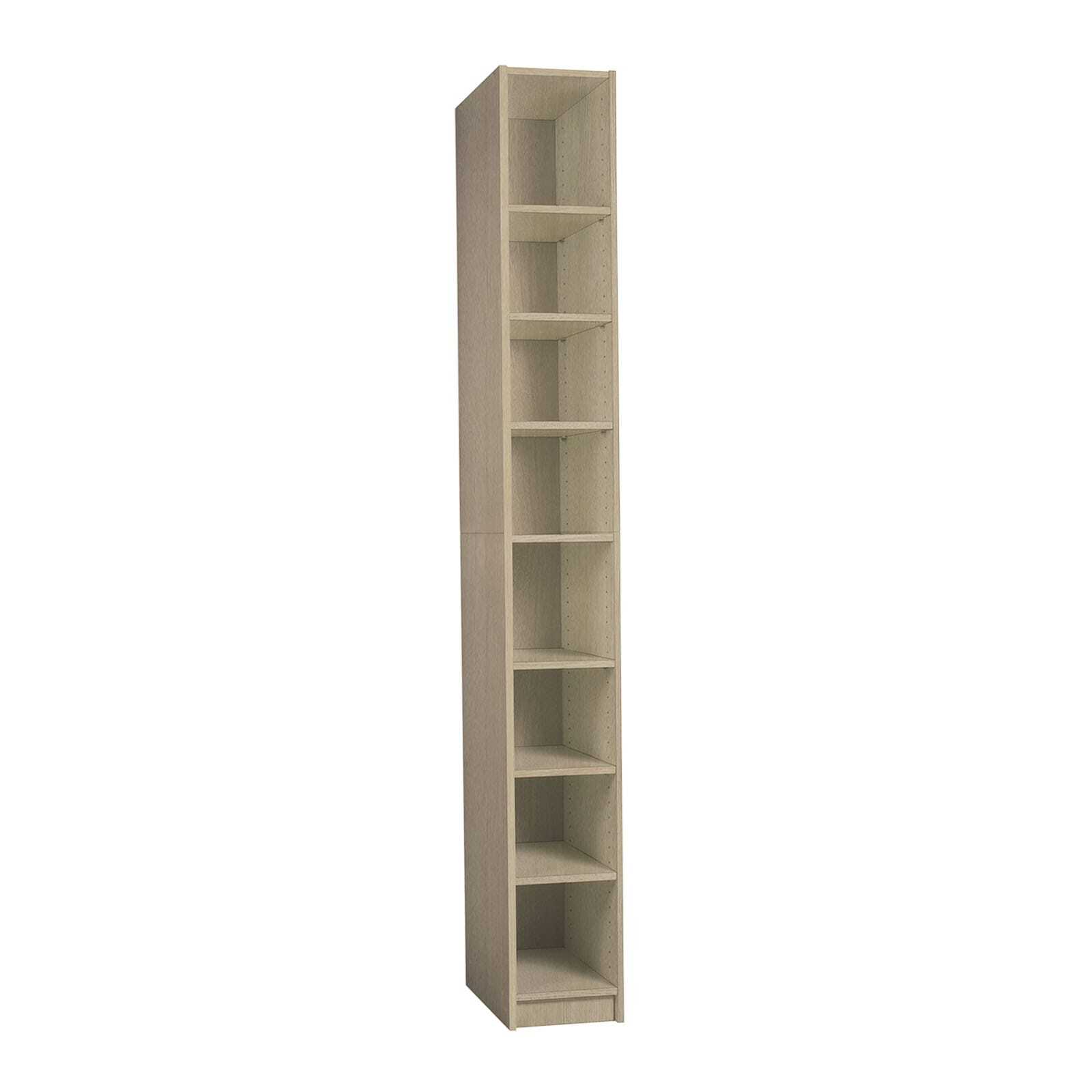 Multistore 2000 x 250 x 450mm Adjustable 7 Shelf Shoe Tower Beach