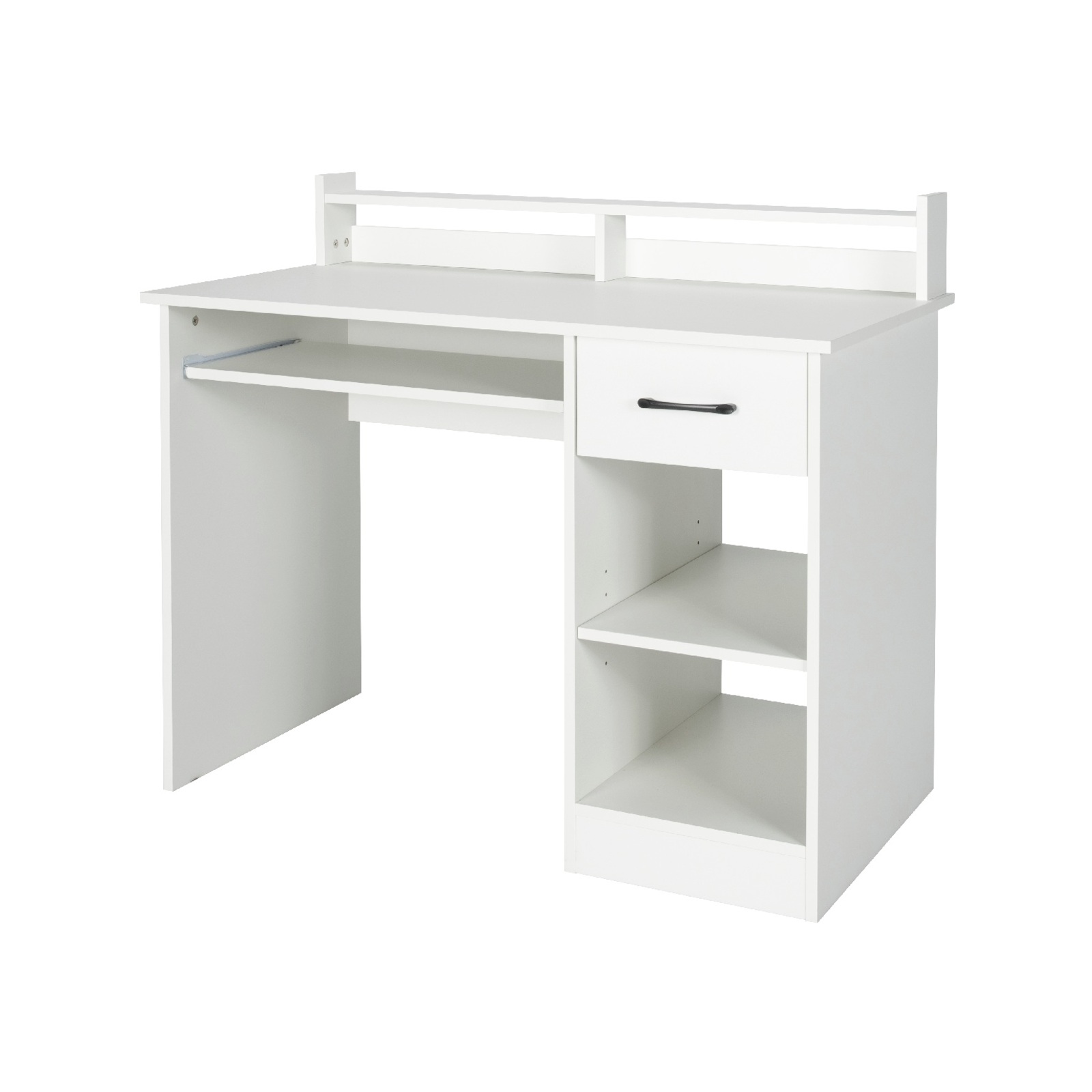 Costway Computer Desk Office Home w/Keyboard Tray, White - Bunnings ...