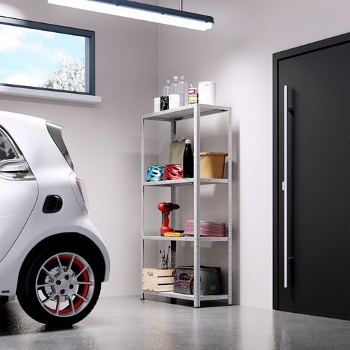 Craftright 4 Shelf Galvanised Storage Unit Bunnings Australia