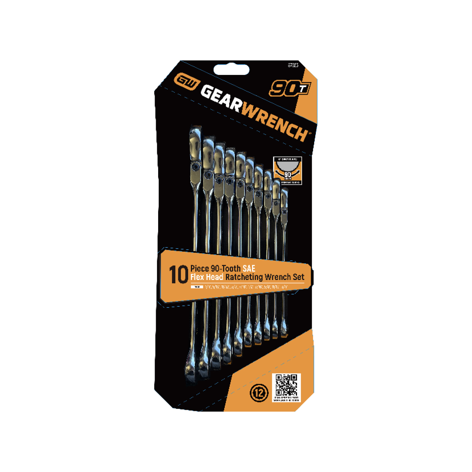 GEARWRENCH 10 Piece 90T 12PT SAE COMB Wrench Set Bunnings Australia