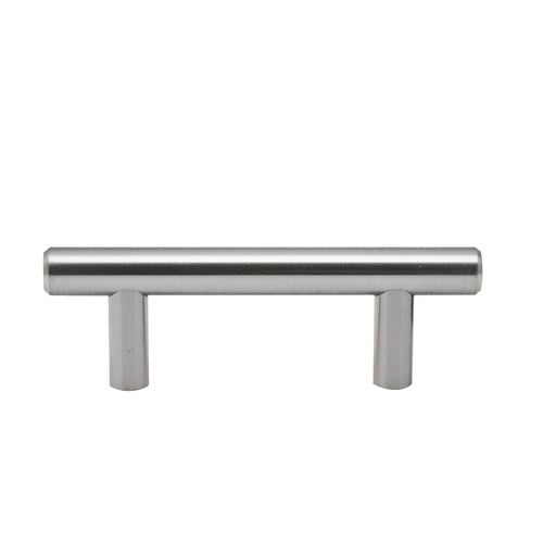 Prestige 64mm Pull Brushed Nickel Round T Handle Bunnings Australia