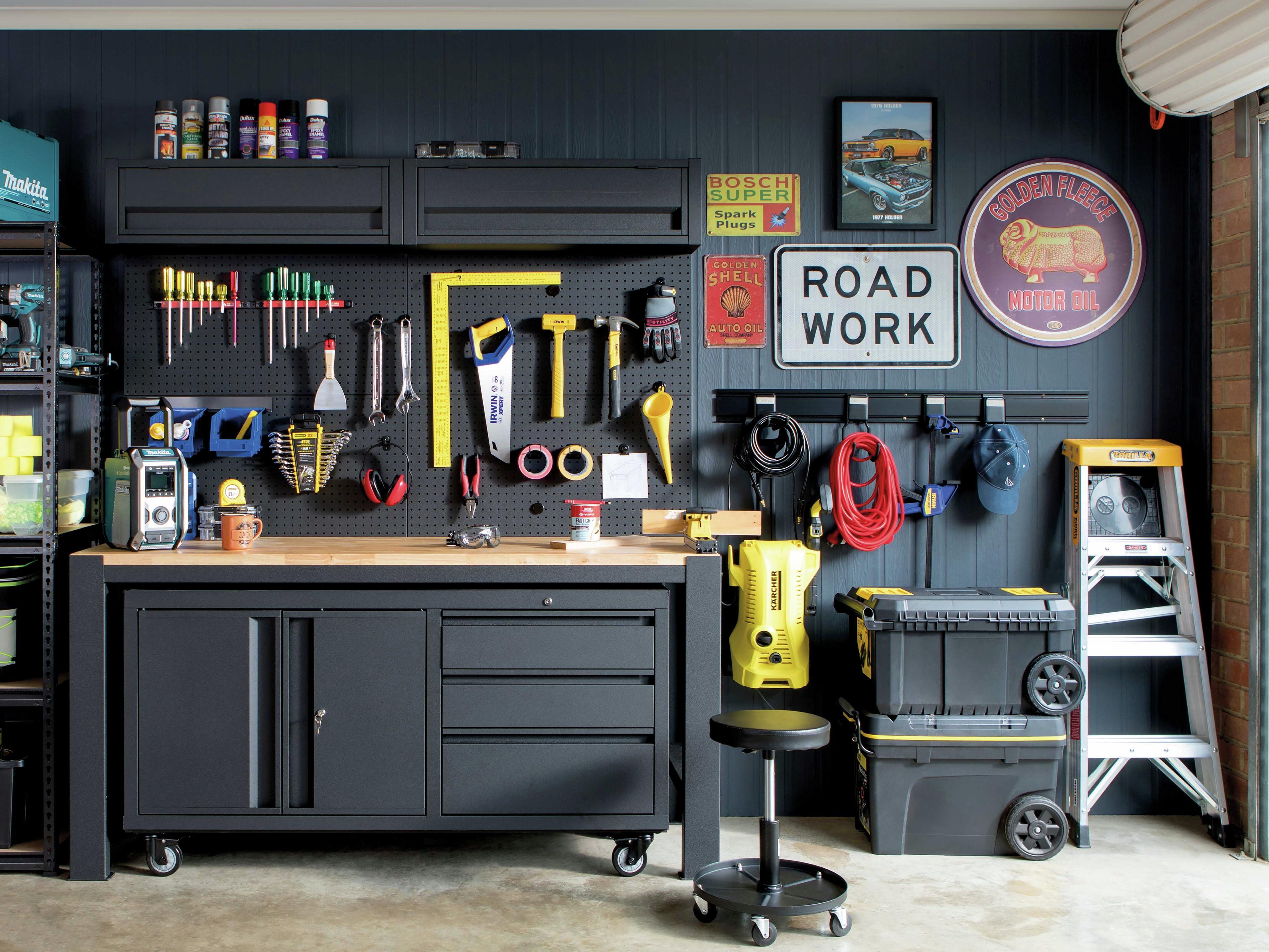 Garage ideas for store dad