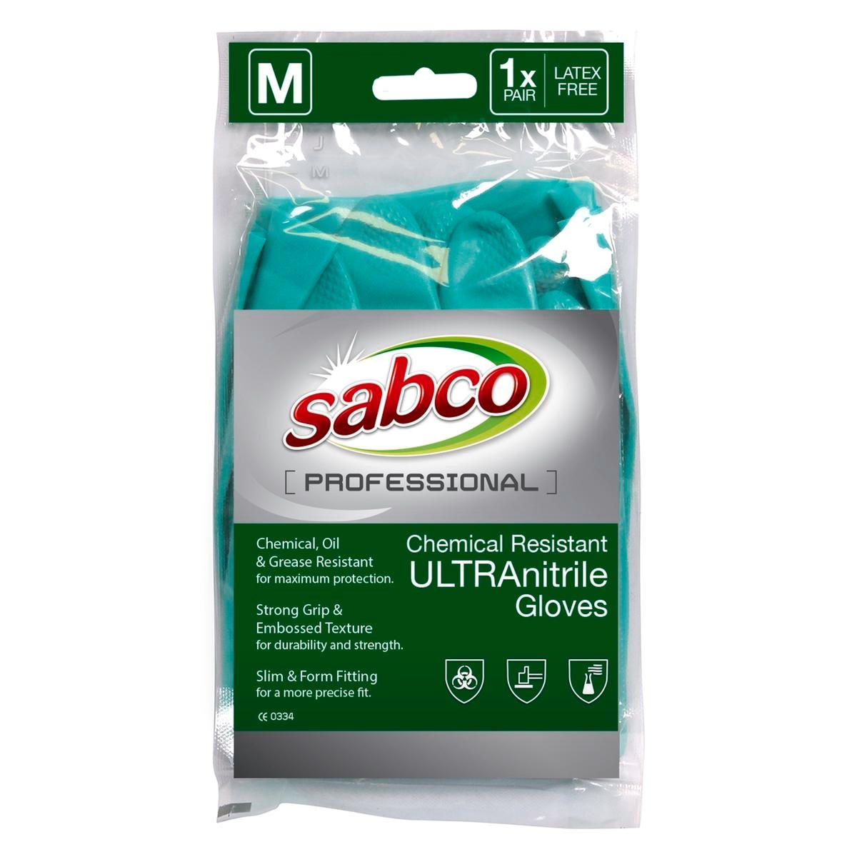 Sabco Medium Professional Ultra Nitrile Chemical Resistant Gloves 1