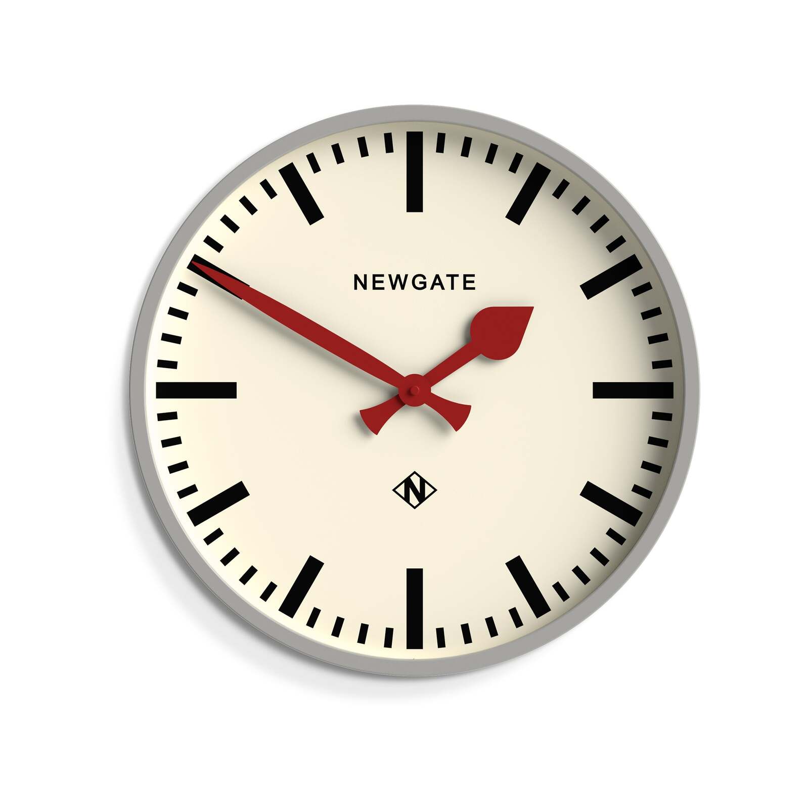 Newgate Universal Wall Clock Railway Dial Grey - Bunnings Australia