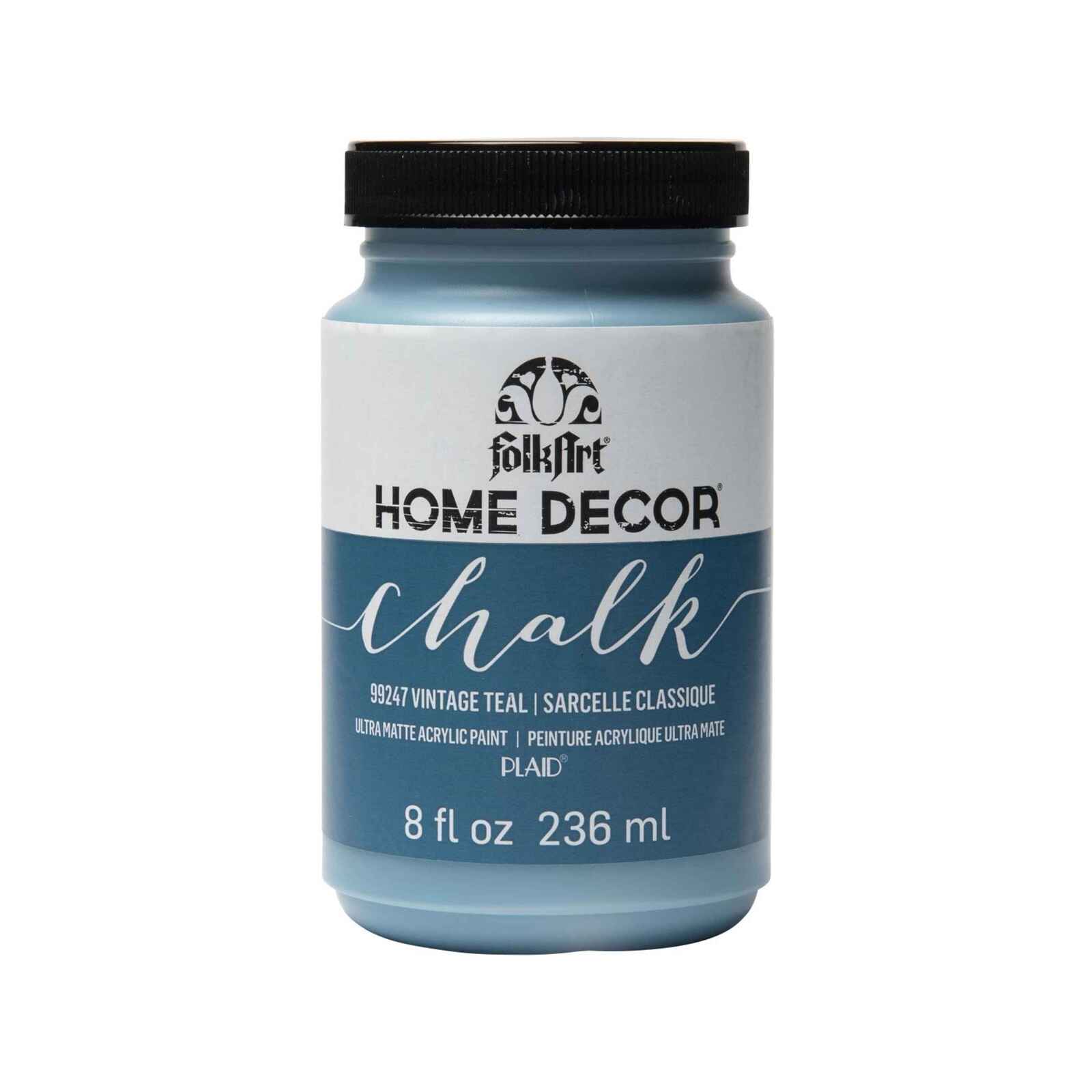 Folk Art 8oz / 237ml Vintage Teal Home Decor Chalk Paint Bunnings New