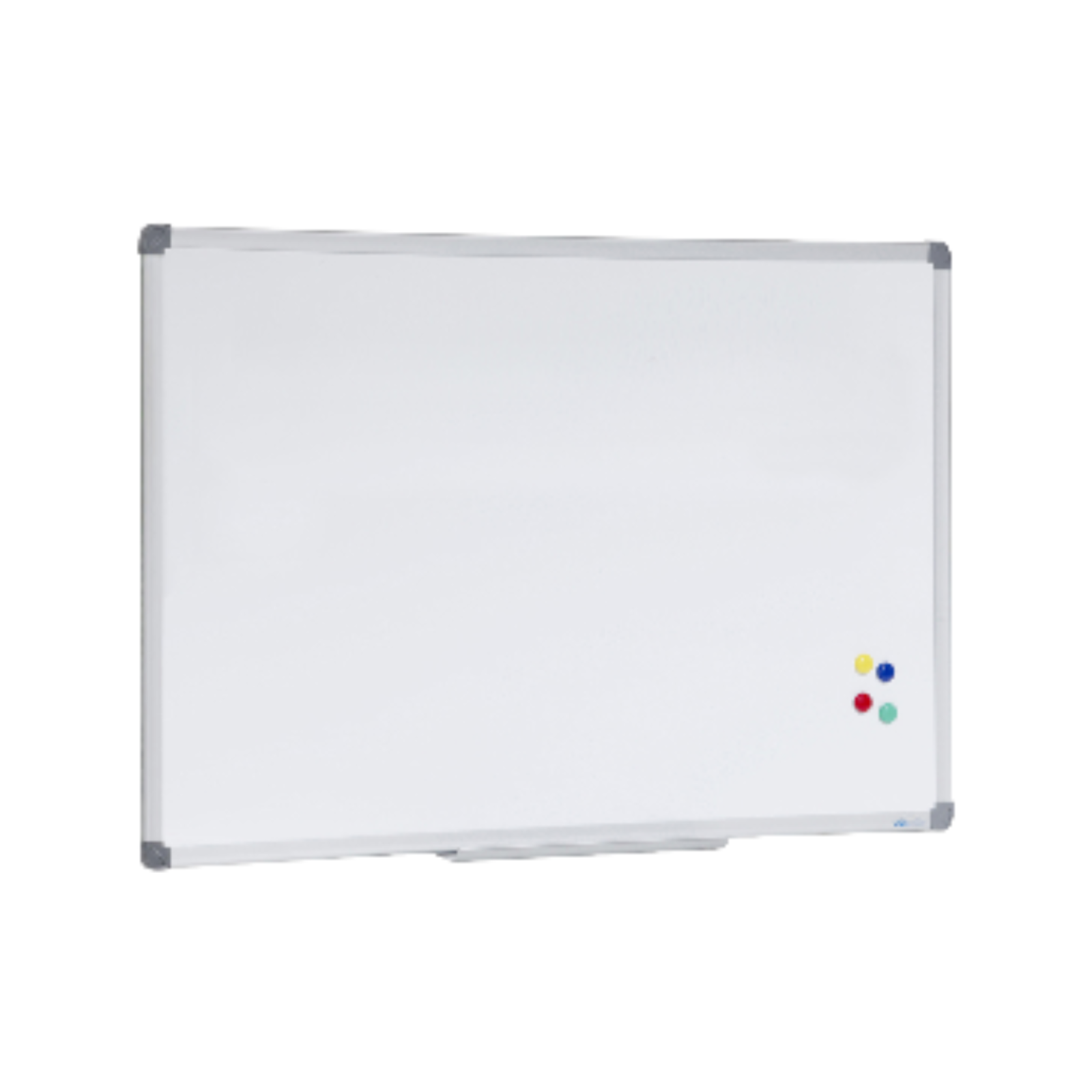 Whiteboard Communicate 1500x900mm Alum Frame Pen Tray & 4x COL