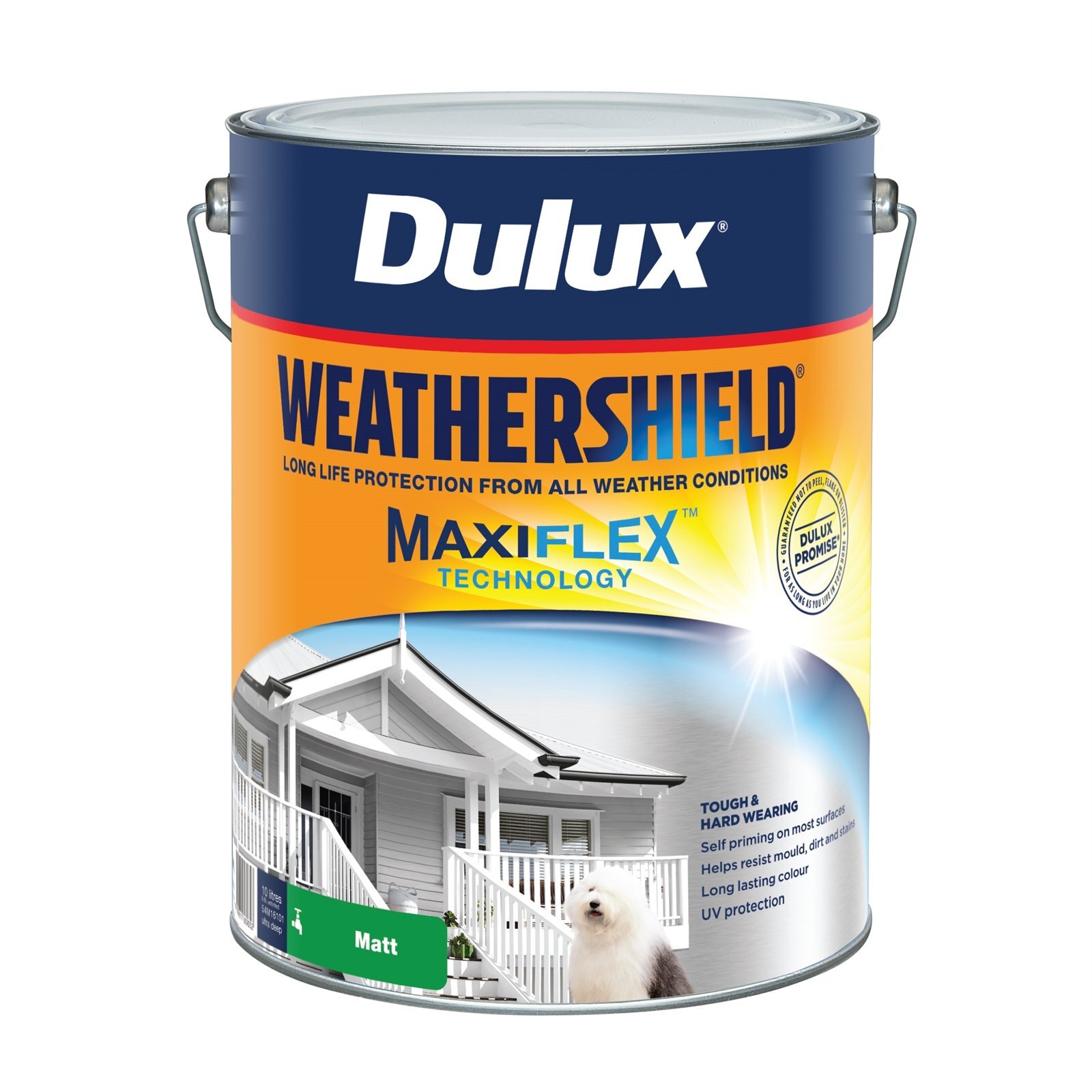 Dulux 10L Ultra Deep Matt Weathershield Exterior Paint Bunnings Australia
