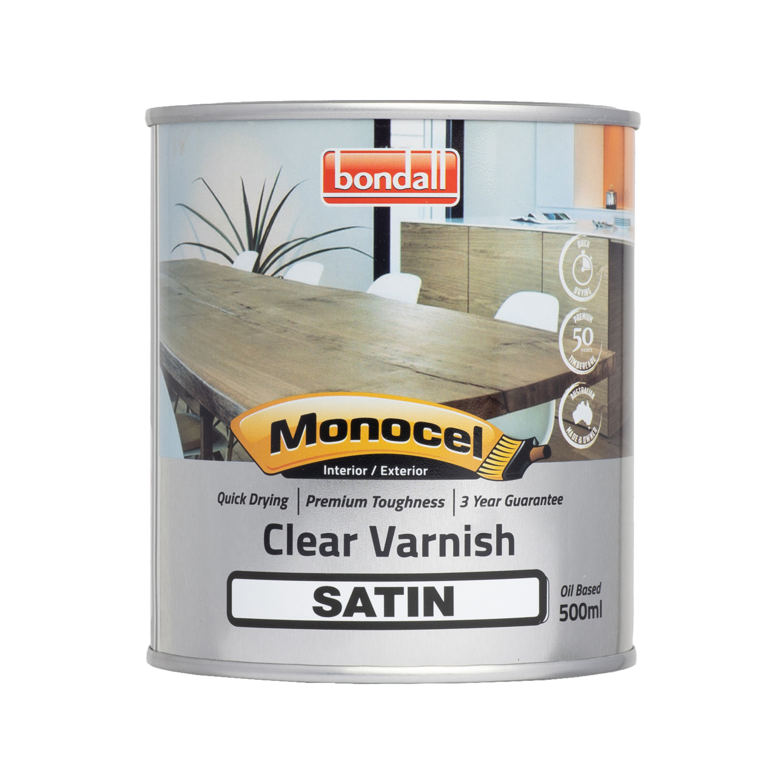 Bondall 500ml Satin Monocel Clear Timber Varnish Bunnings Australia