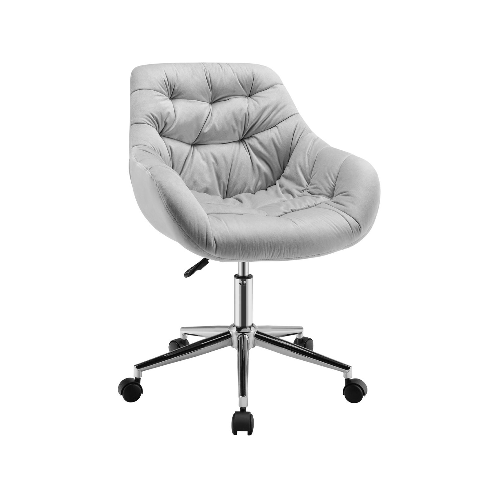 Costway Velvet Swivel Office Chair Adjustable Vanity Green Bunnings