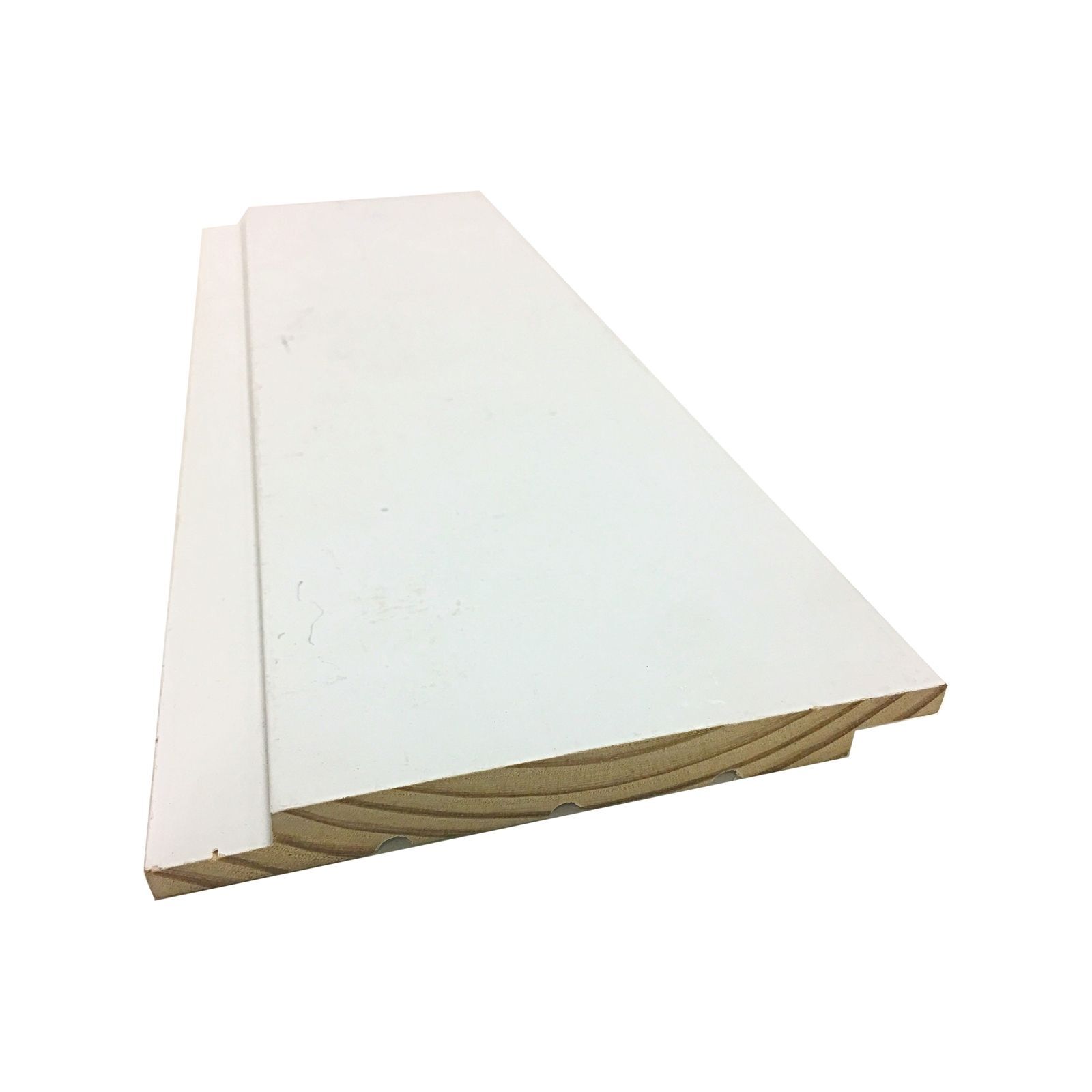 133 x 13mm Lining Board White Pine FJ Primed Shiplap 2.4m Bunnings