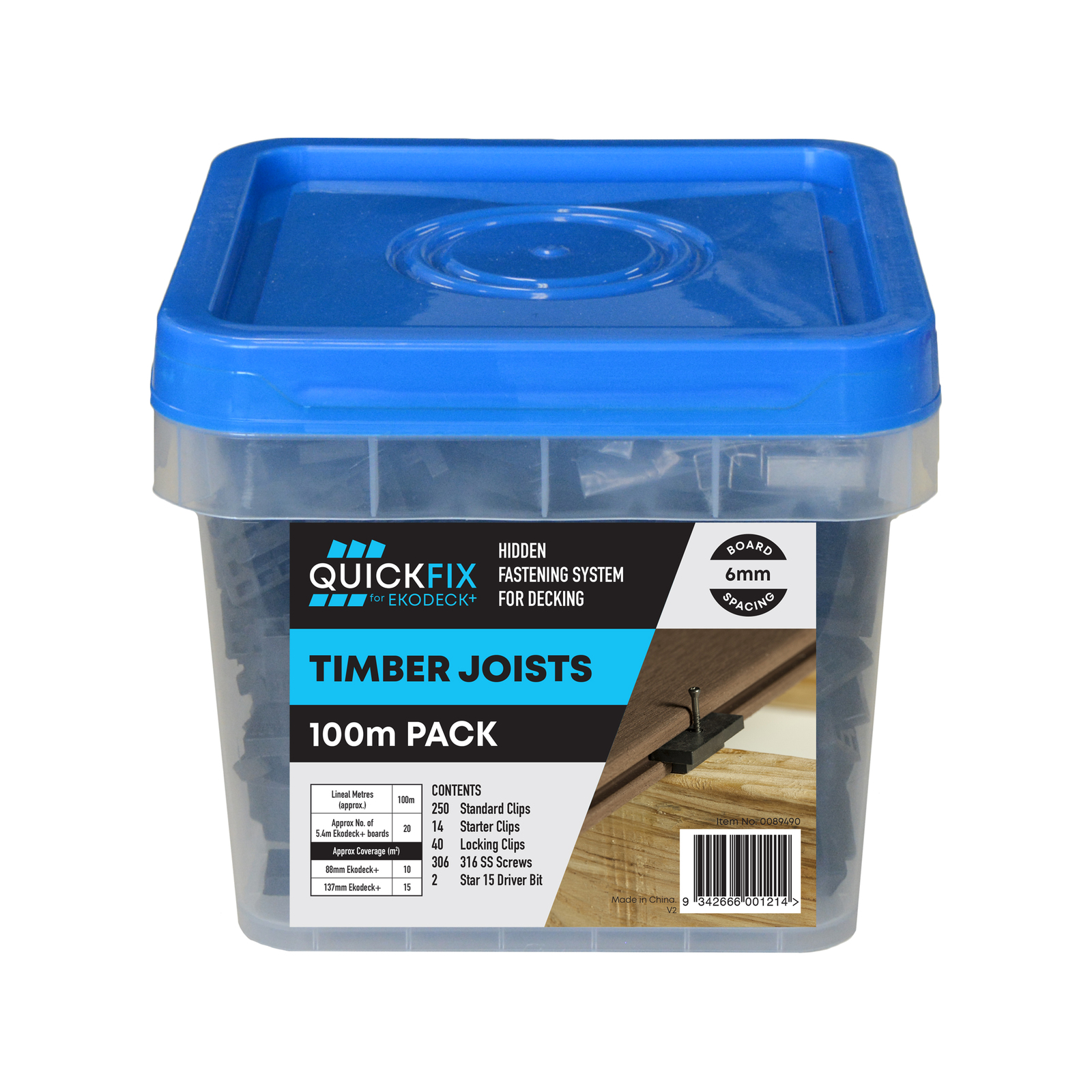 Ekodeck 6mm 100lm Quickfix Kit Timber Joists Bunnings Australia