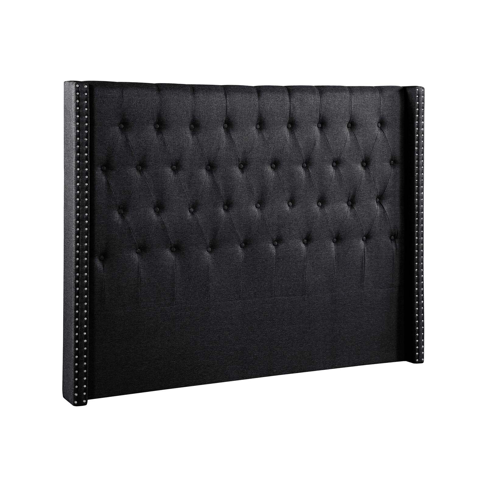 Foret Bed Head King Size Headboard Bedhead Frame Base Stud Tufted