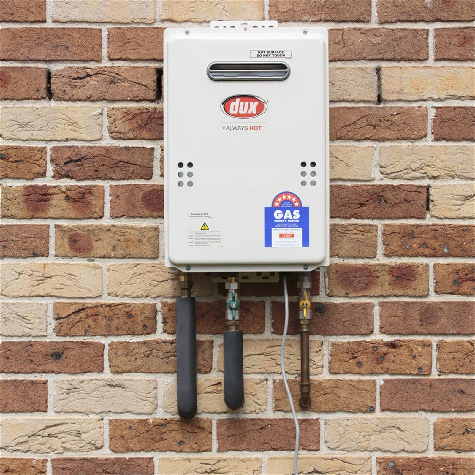 Dux 21L/min Continuous Flow Water Heater - 50° LPG - Bunnings Australia