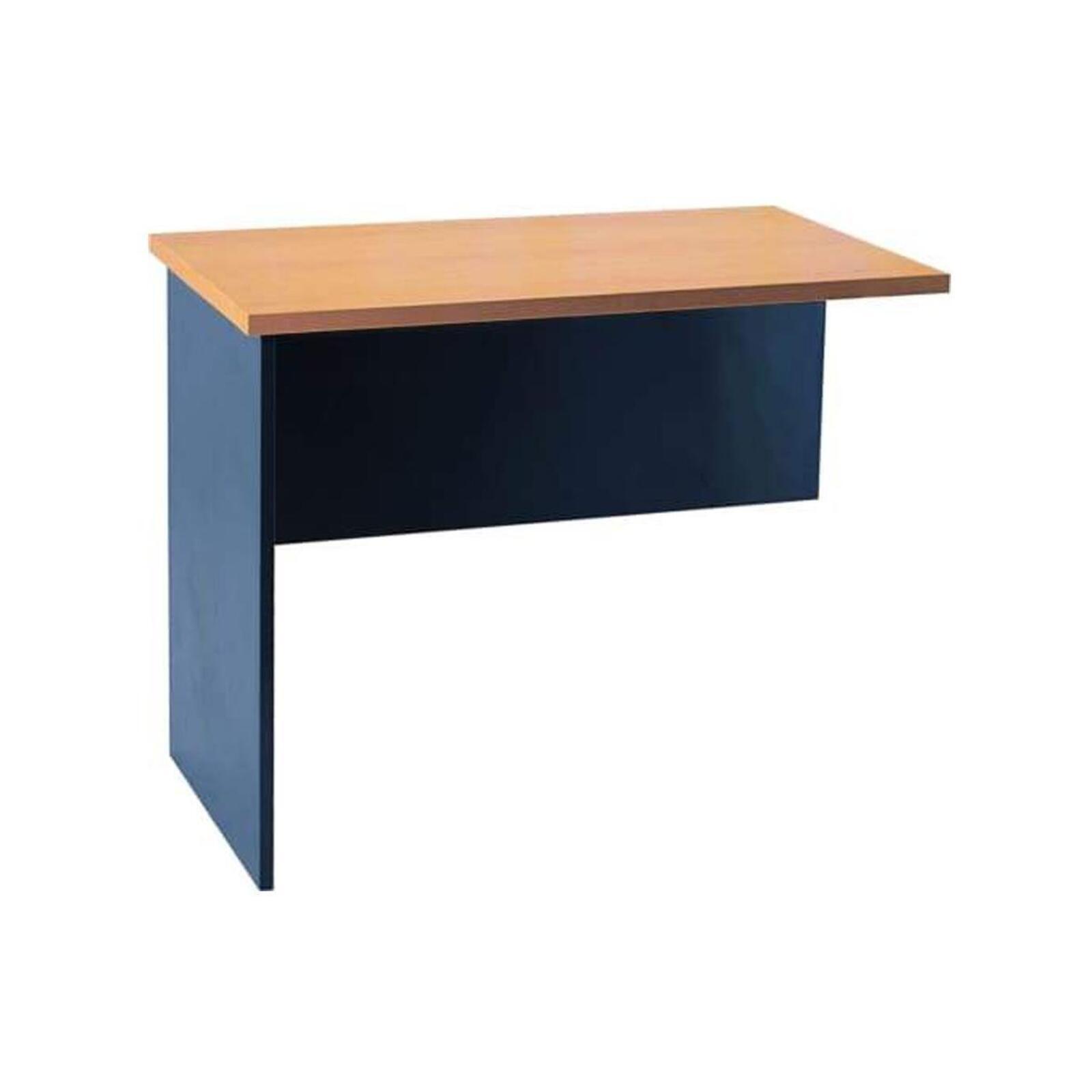 Mantone Return Office Desk - Select Beech an Ironstone - Bunnings Australia