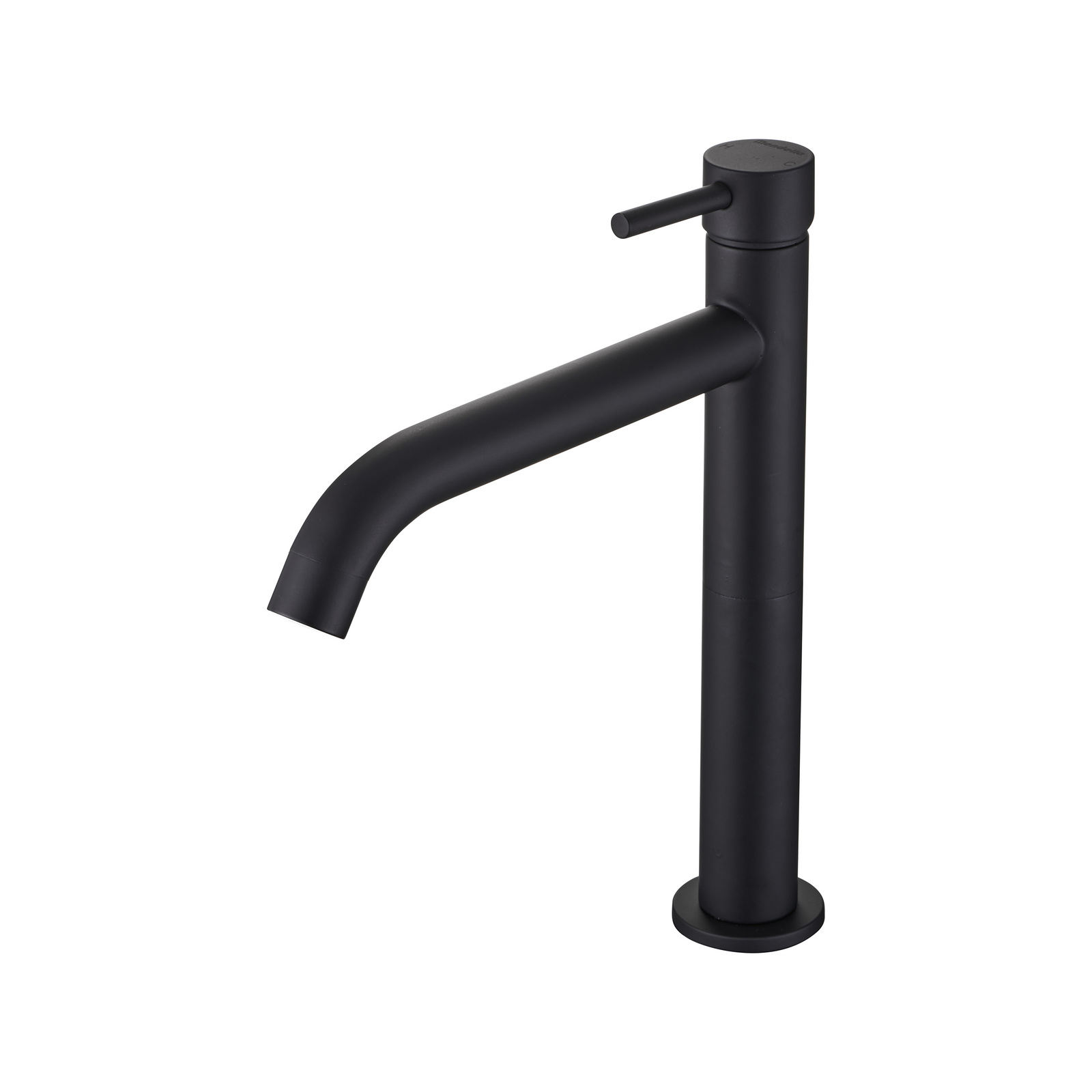 Mondella Matte Black Resonance Curved Vessel Basin Mixer WELS 5 Star 6L ...