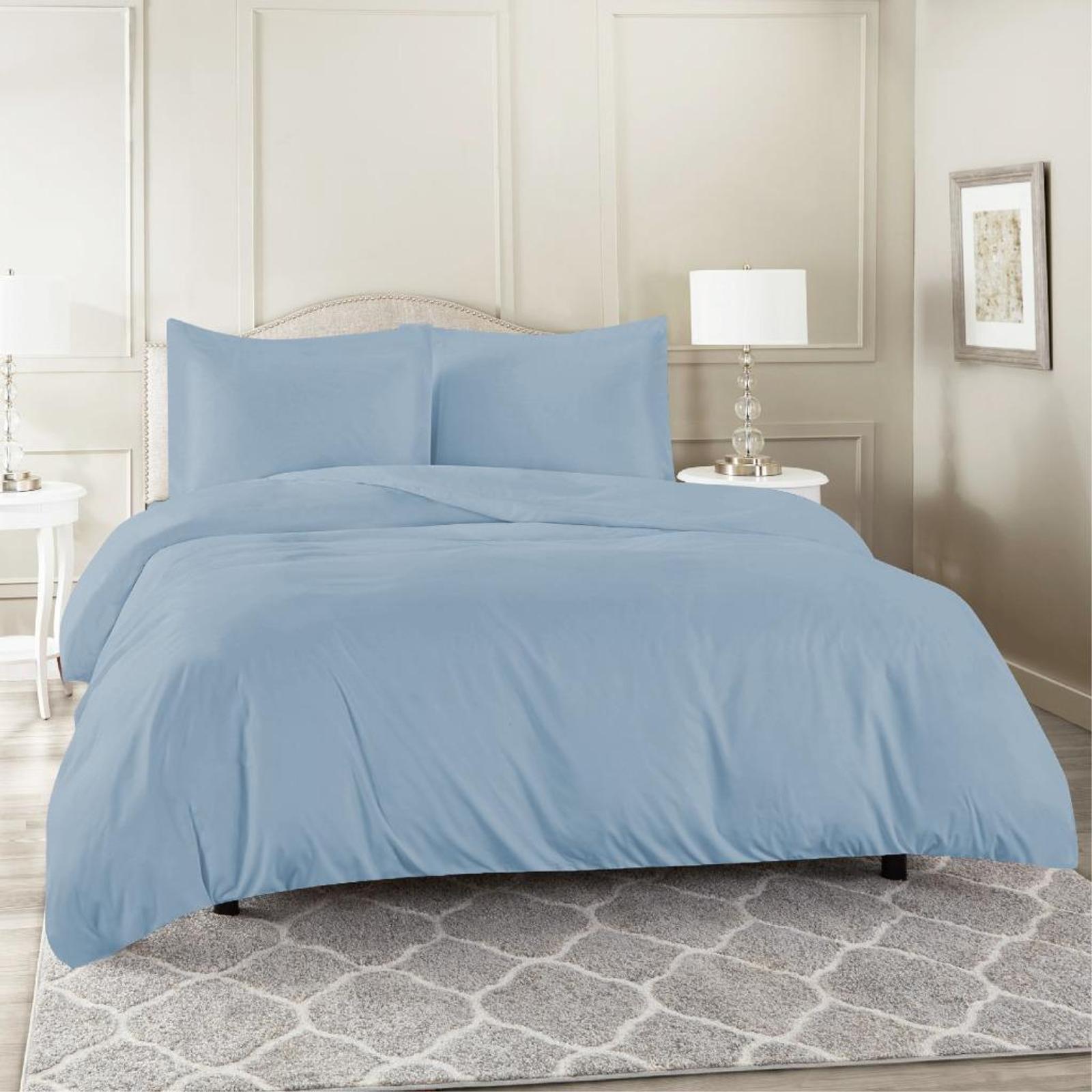 Luxor Single Sky Color 1000TC 100% Cotton Quilt Doona Duvet Cover ...