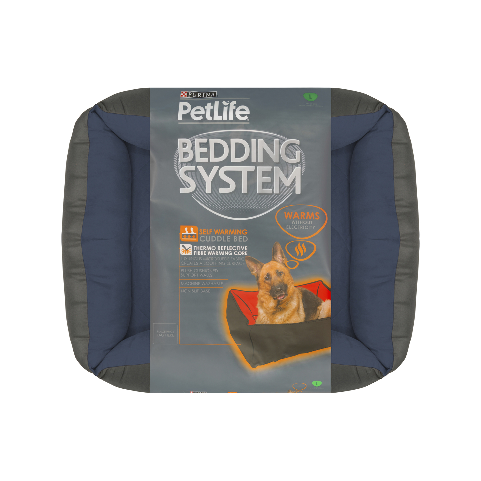 Purina Blue Petlife Selfwarming Bed Large Bunnings Australia