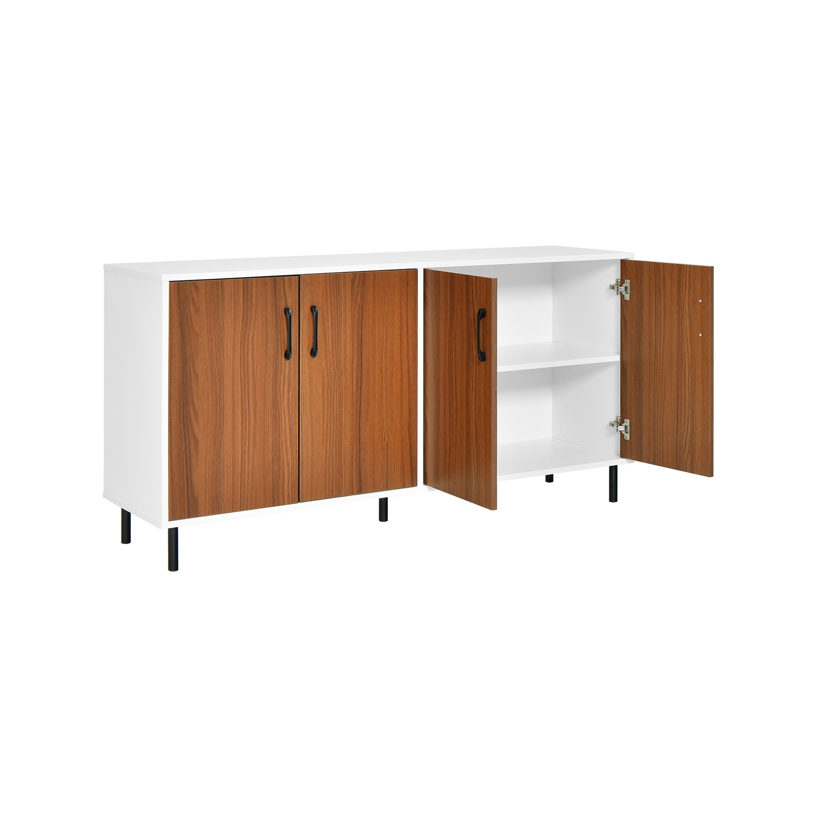 Costway 4door Kitchen Buffet Sideboard Home Storage Bunnings