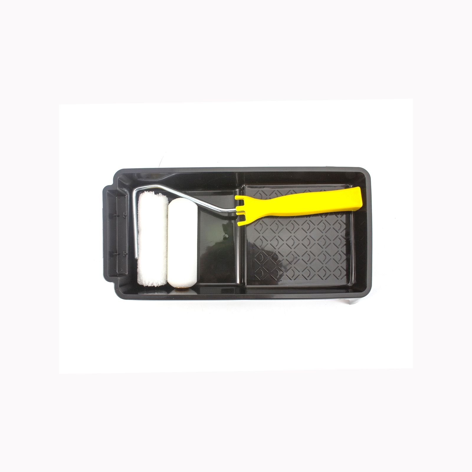 Paint Partner 100mm Gloss & Low Sheen Mini Paint Roller Kit Bunnings