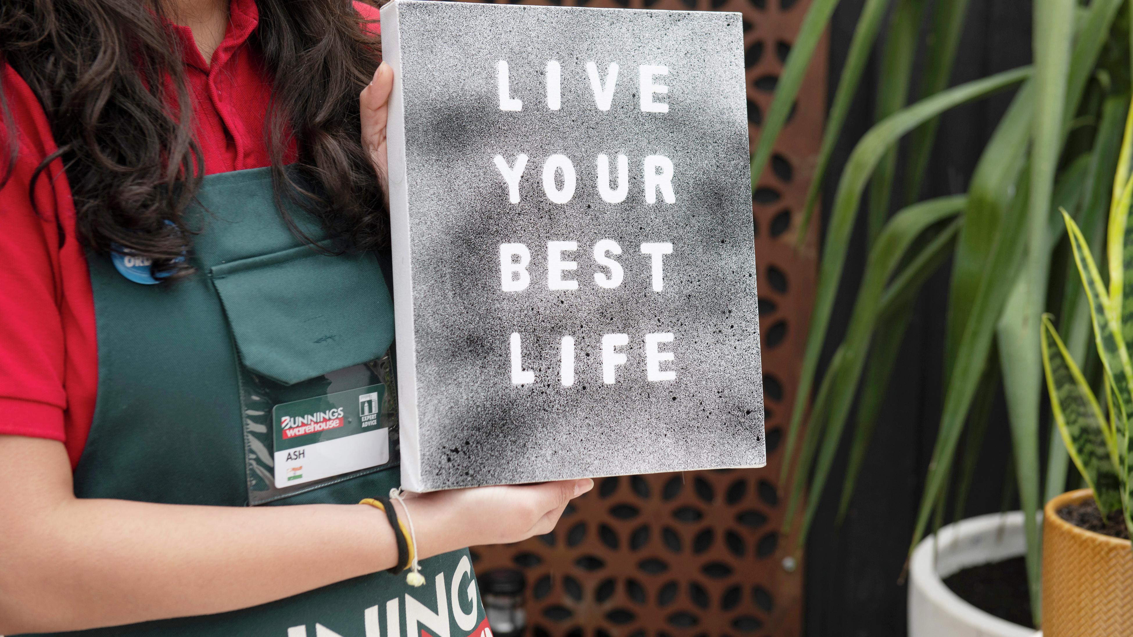 How To Make Word Art On Canvas Bunnings Australia