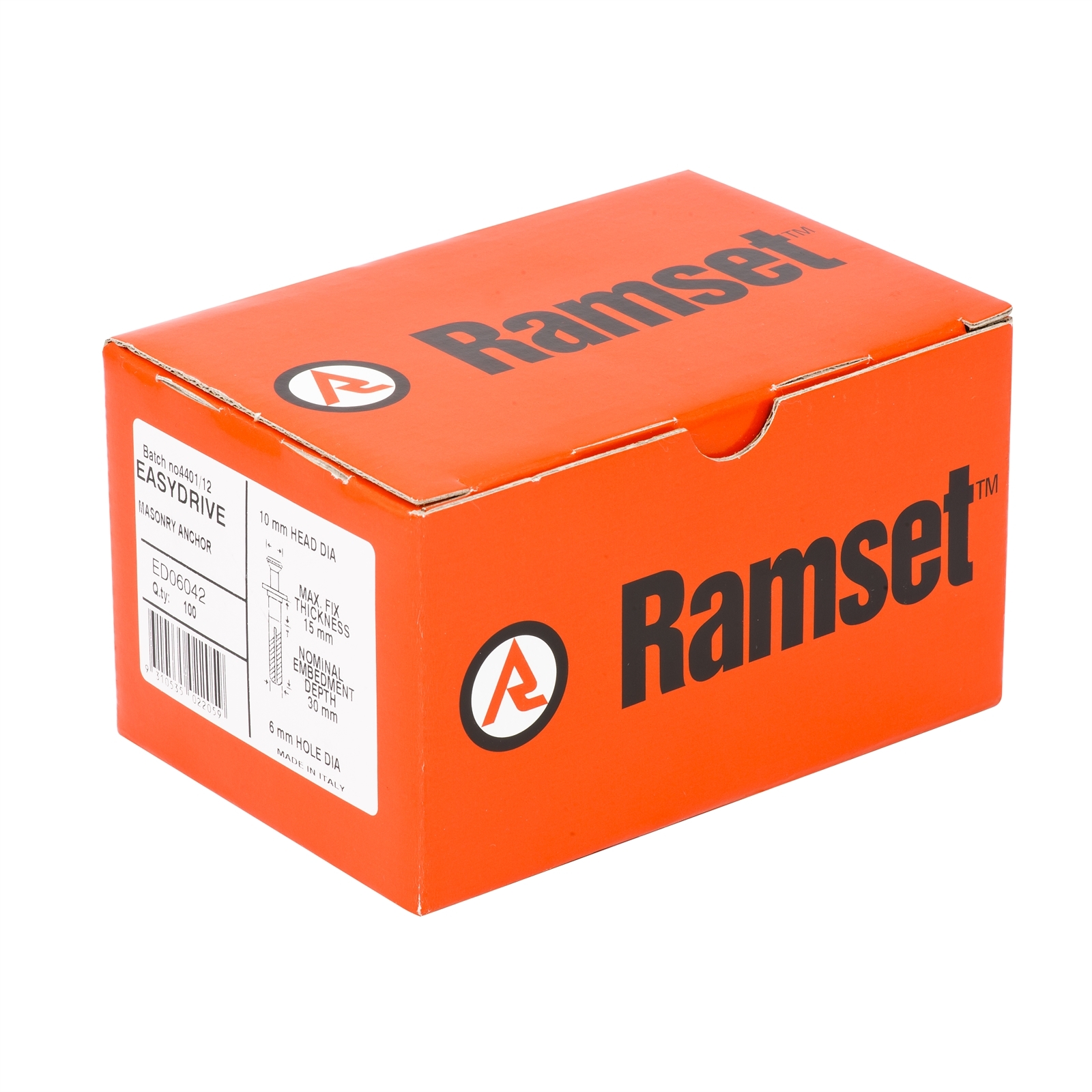 Ramset 6 x 42mm EasyDrive Anchor - 100 Pack