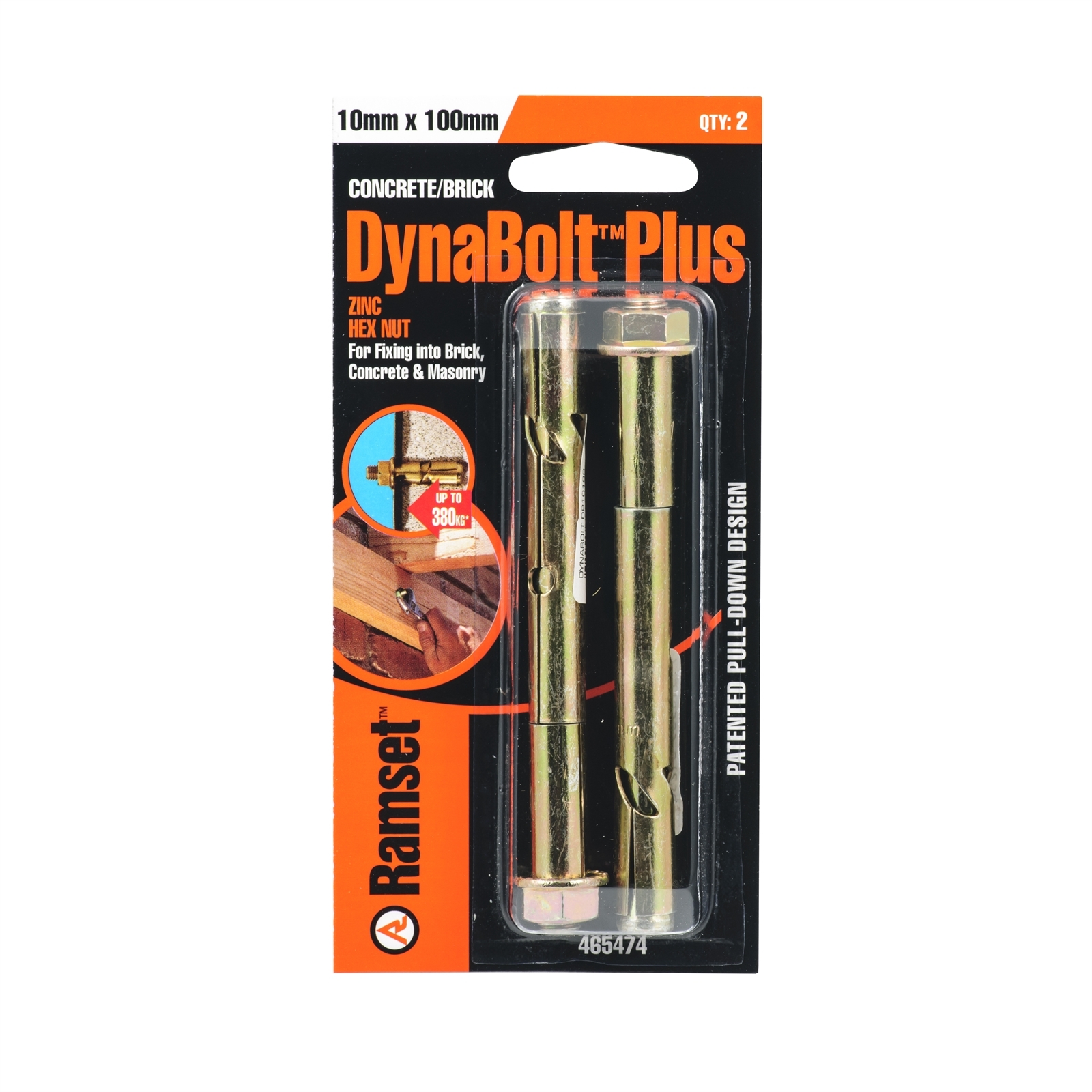 ramset-10-x-100mm-dynabolt-plus-hex-nut-bolts-2-pack-bunnings-australia