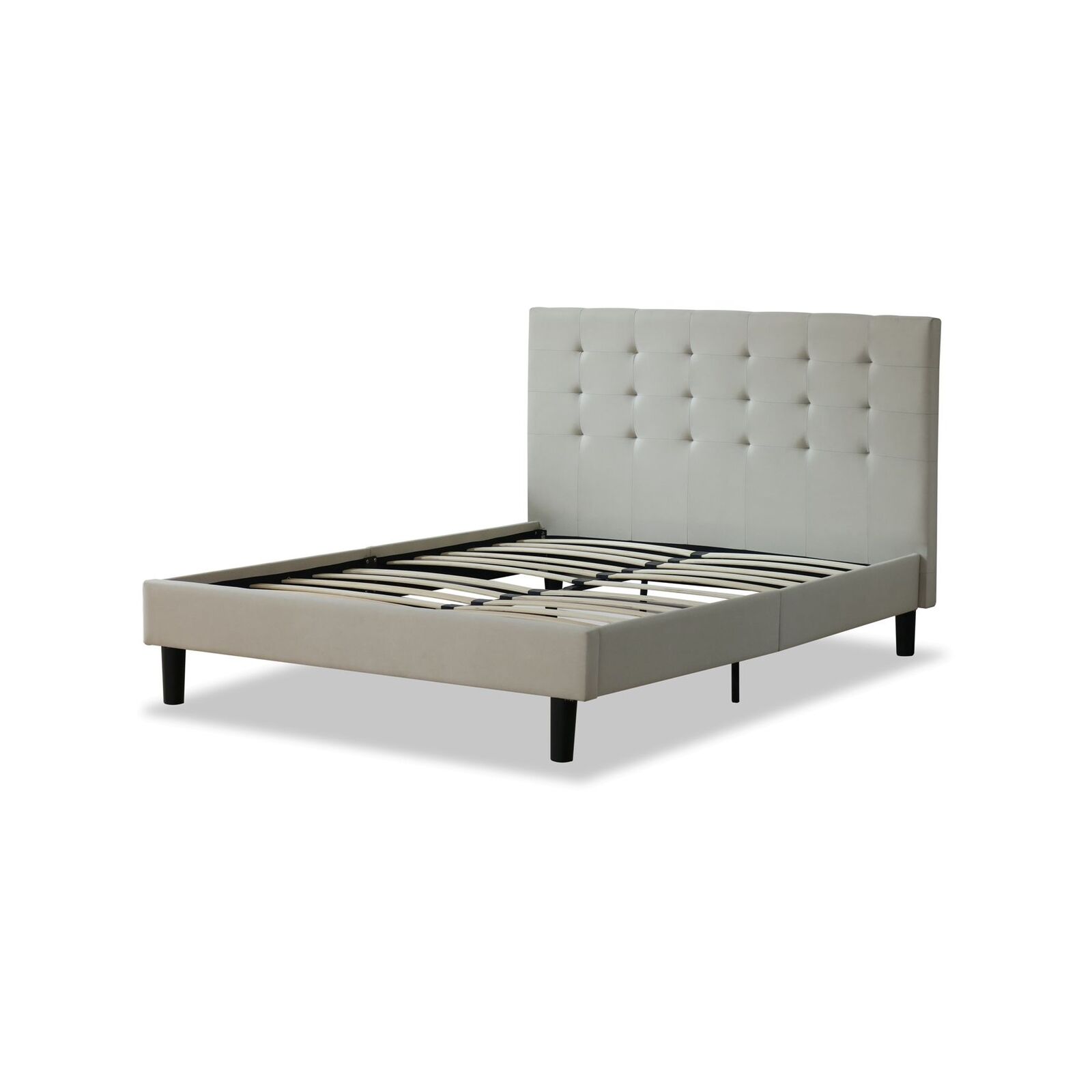 Istyle Alexis Wilt King Single Bed Frame Fabric Beige Bunnings Australia