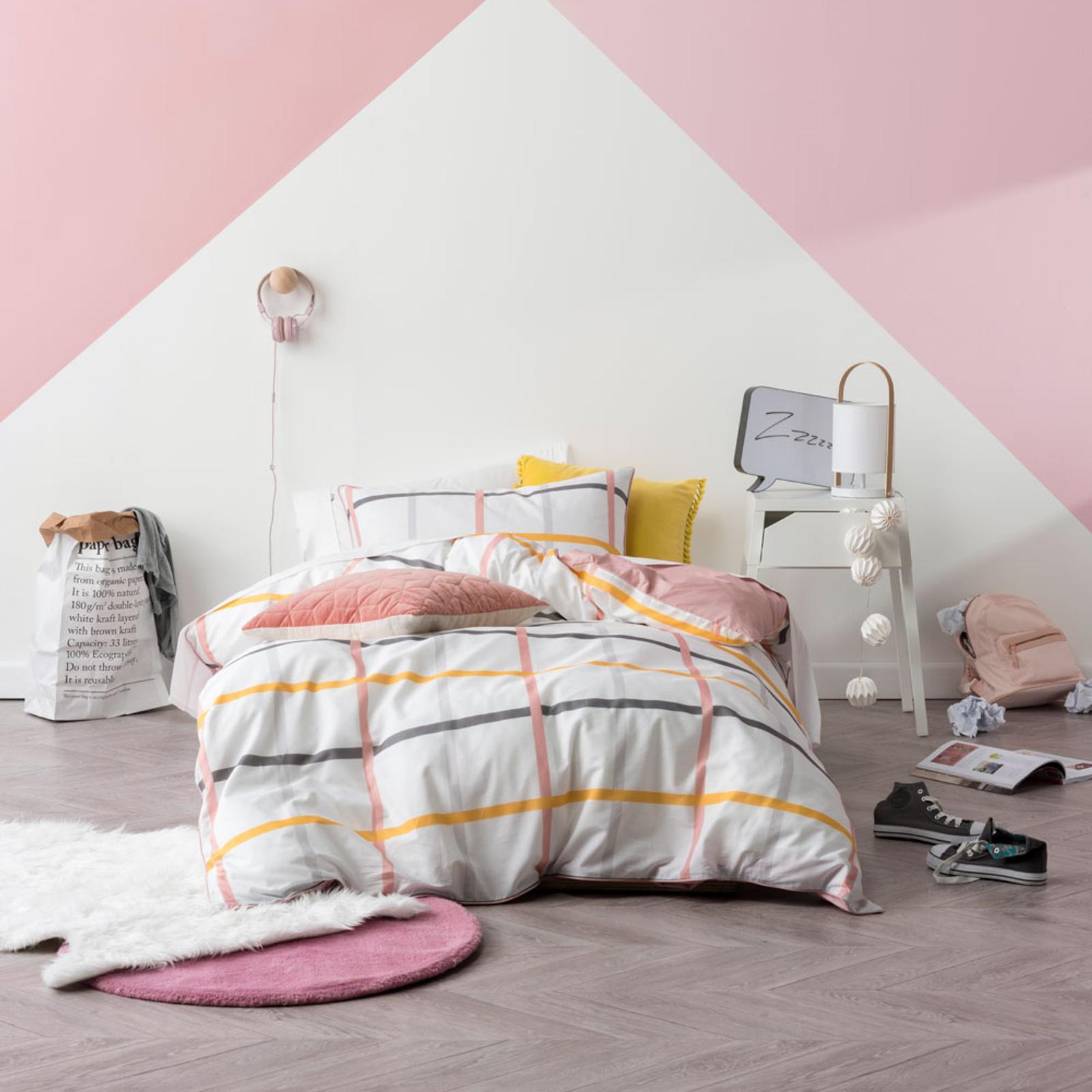 Hiccups Riley Pink Single Quilt Cover Set Bunnings Australia