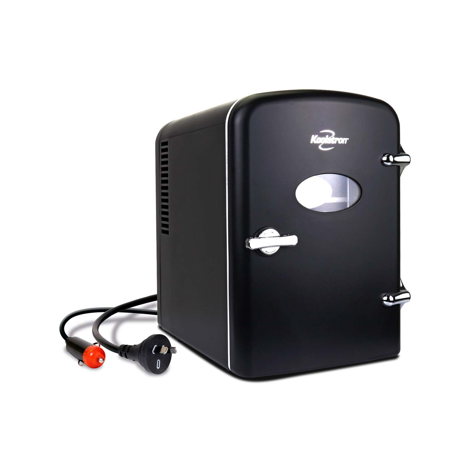 Koolatron 4l Black Retro Mini Fridge Portable Refrigerator Personal