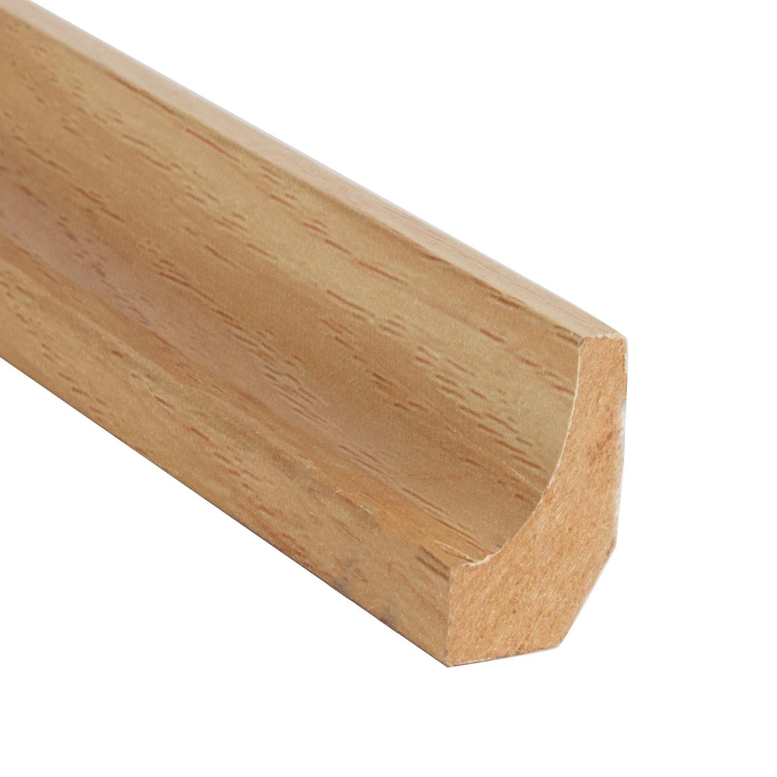 Hanwood 2.4m Brown Oak Vinyl Wrap Floating Floor Scotia Trim Bunnings