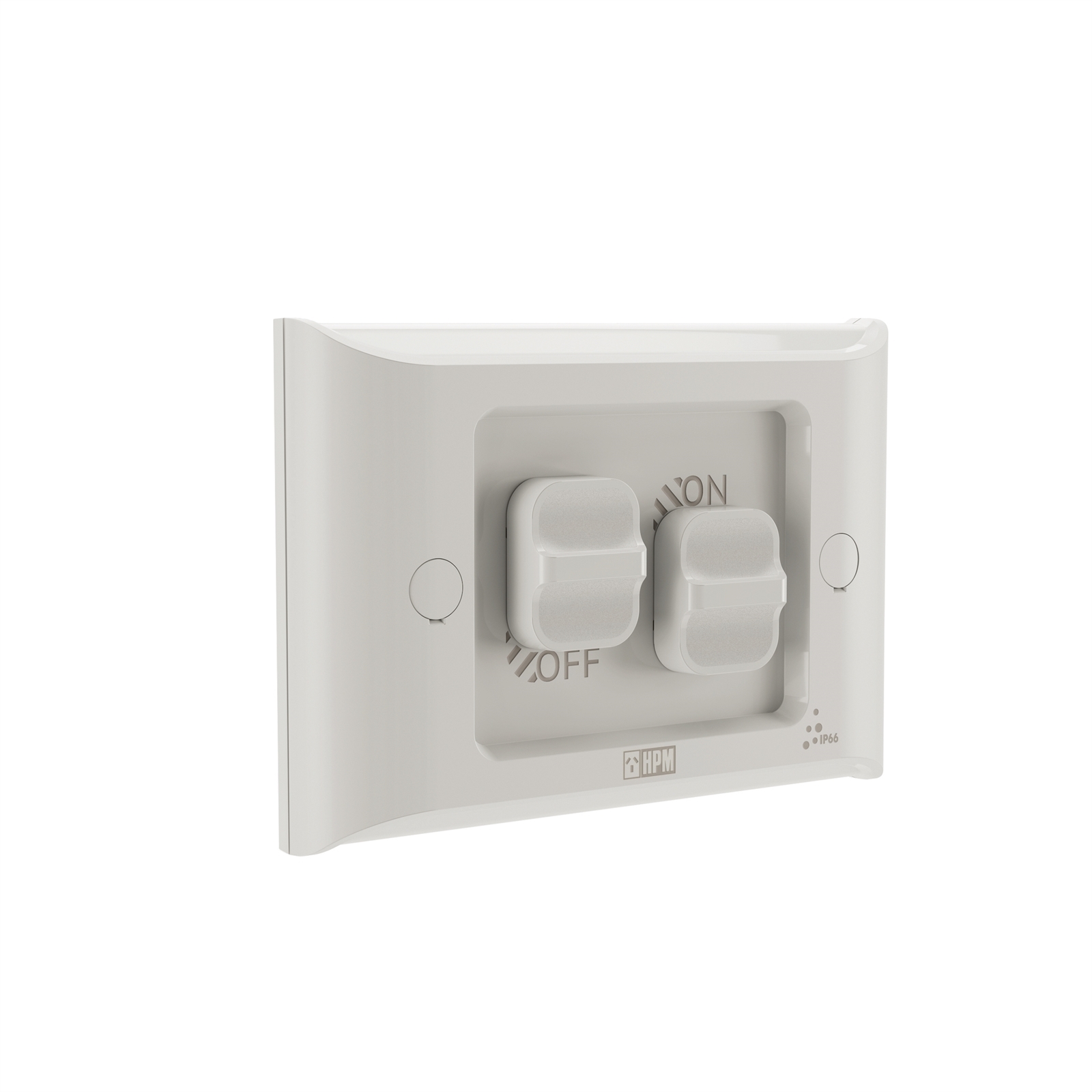 HPM 16A Aqua 2 Gang Flush Mount Switch Bunnings Australia