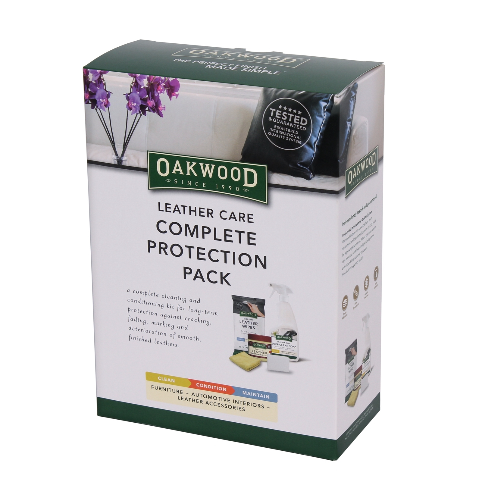 Oakwood Leather Cleaner Complete Protection Kit Bunnings Australia