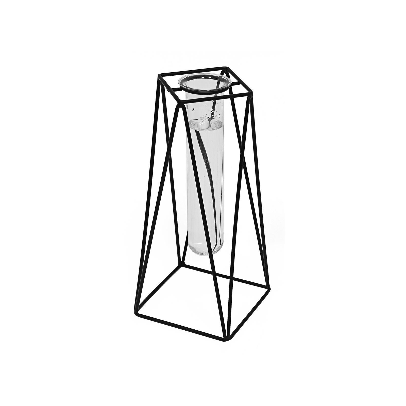 Jack 100 x 100 x 225mm Square Black Plant Propagation Vase Bunnings