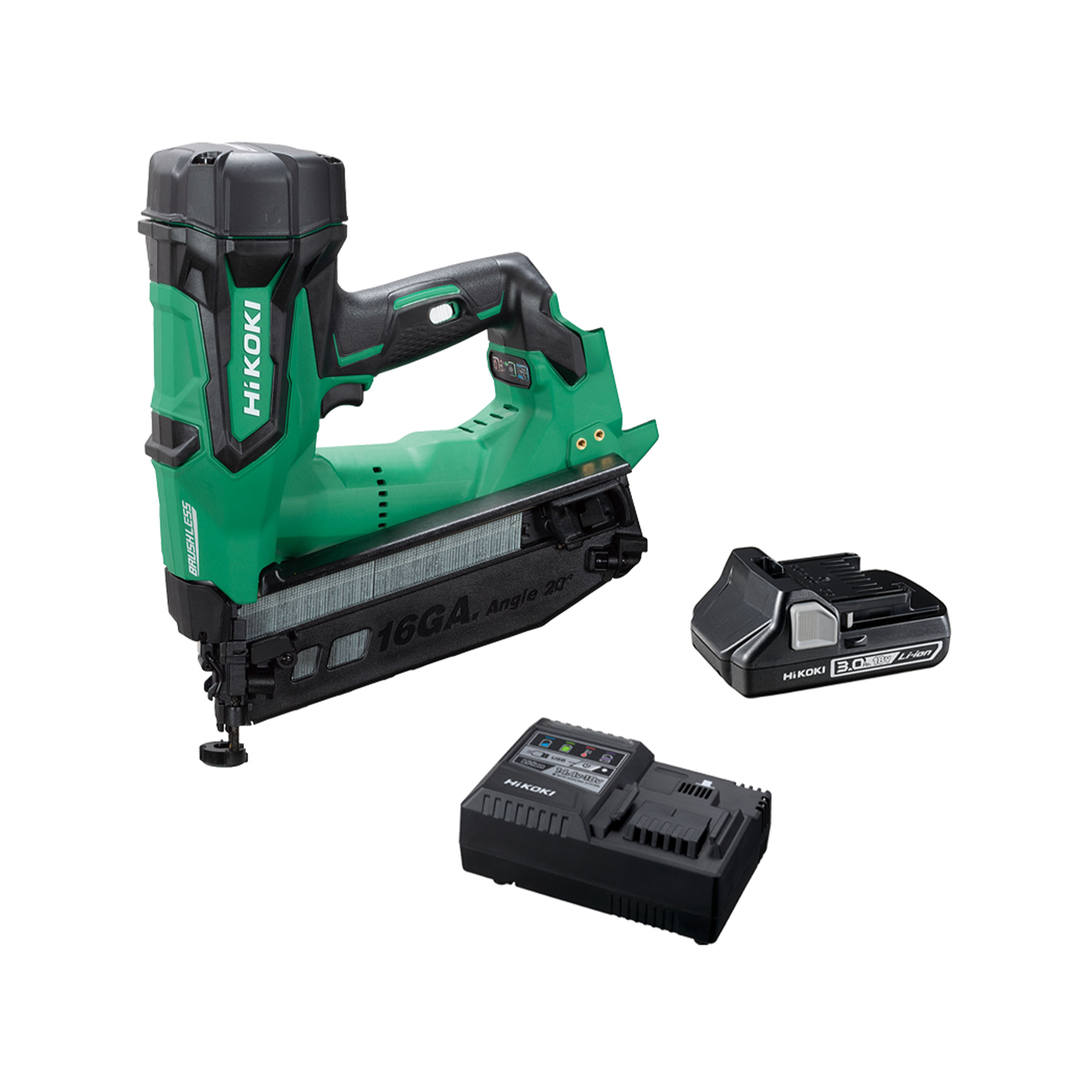HiKOKI 18V 16GA 20° Brushless Finishing Nailer Kit Bunnings Australia