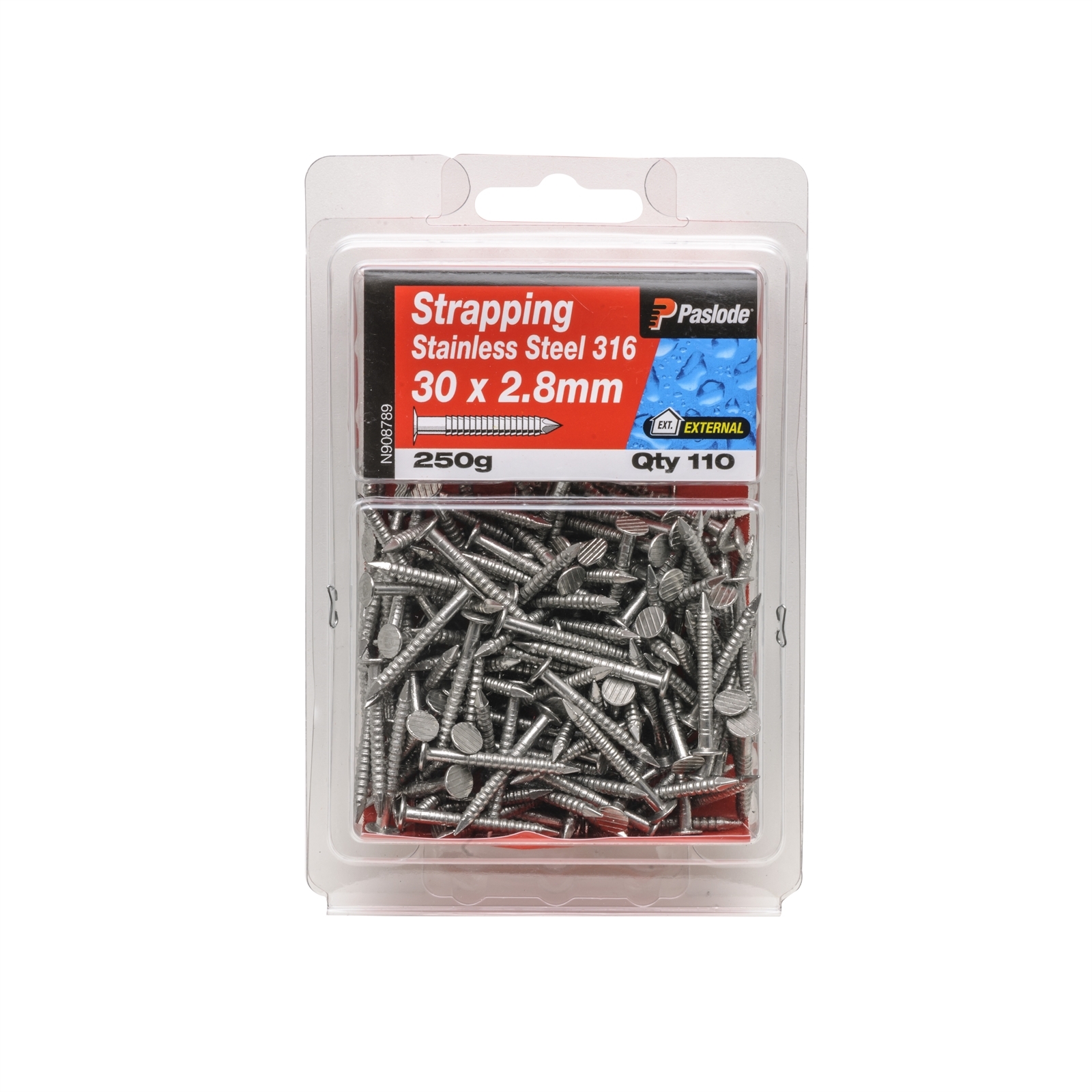 Paslode 30 x 2.8mm 250g Galvanised Strapping Nail 110 Pack Bunnings