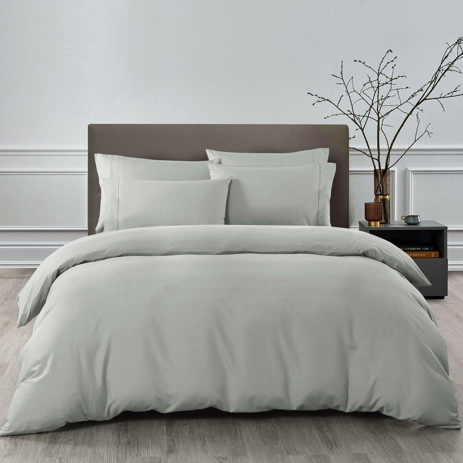 Ramesses 1500TC 100% Egyptian Cotton Quilt Cover Set | Queen - Grey ...