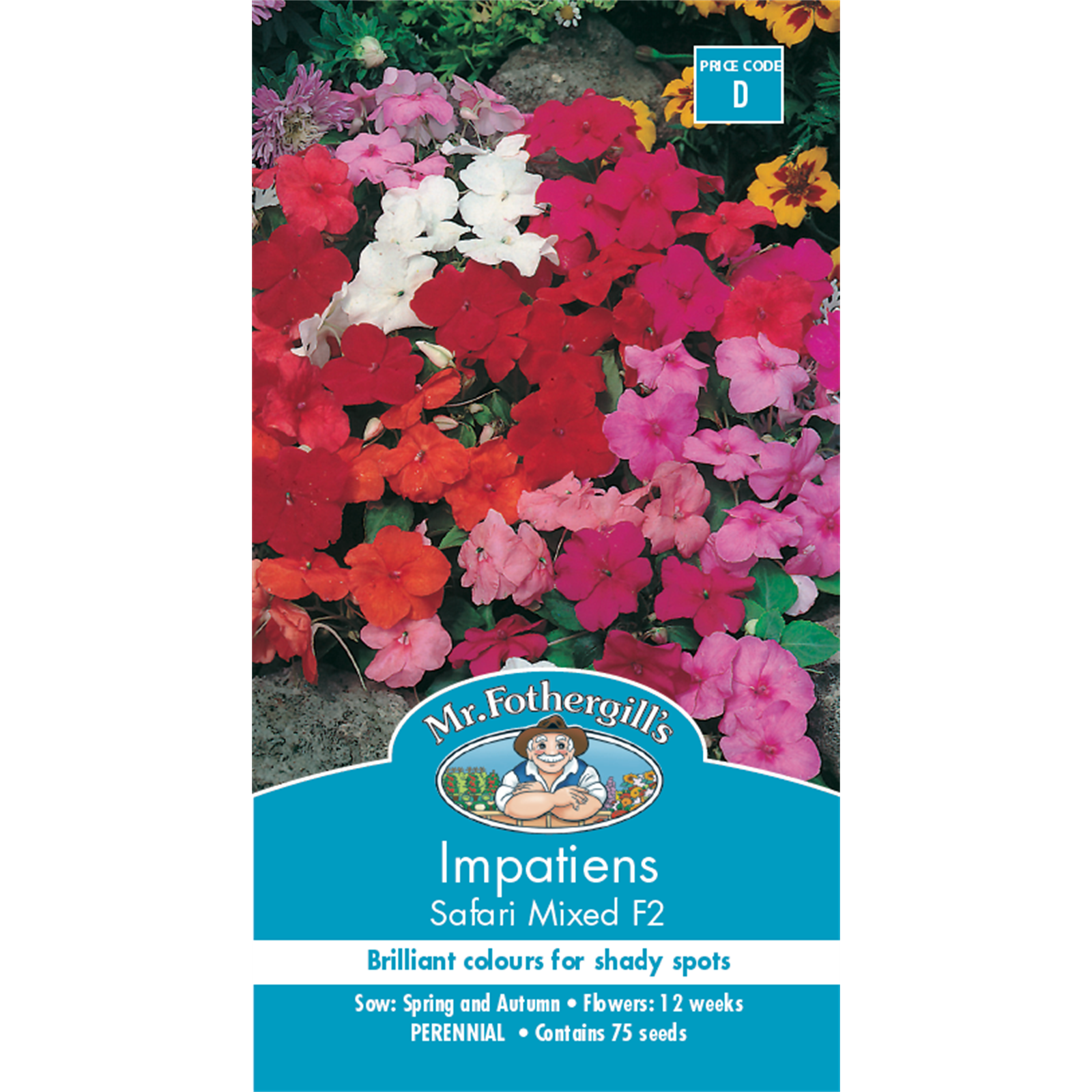 Mr Fothergill's Impatiens Flower Seed Bunnings Australia