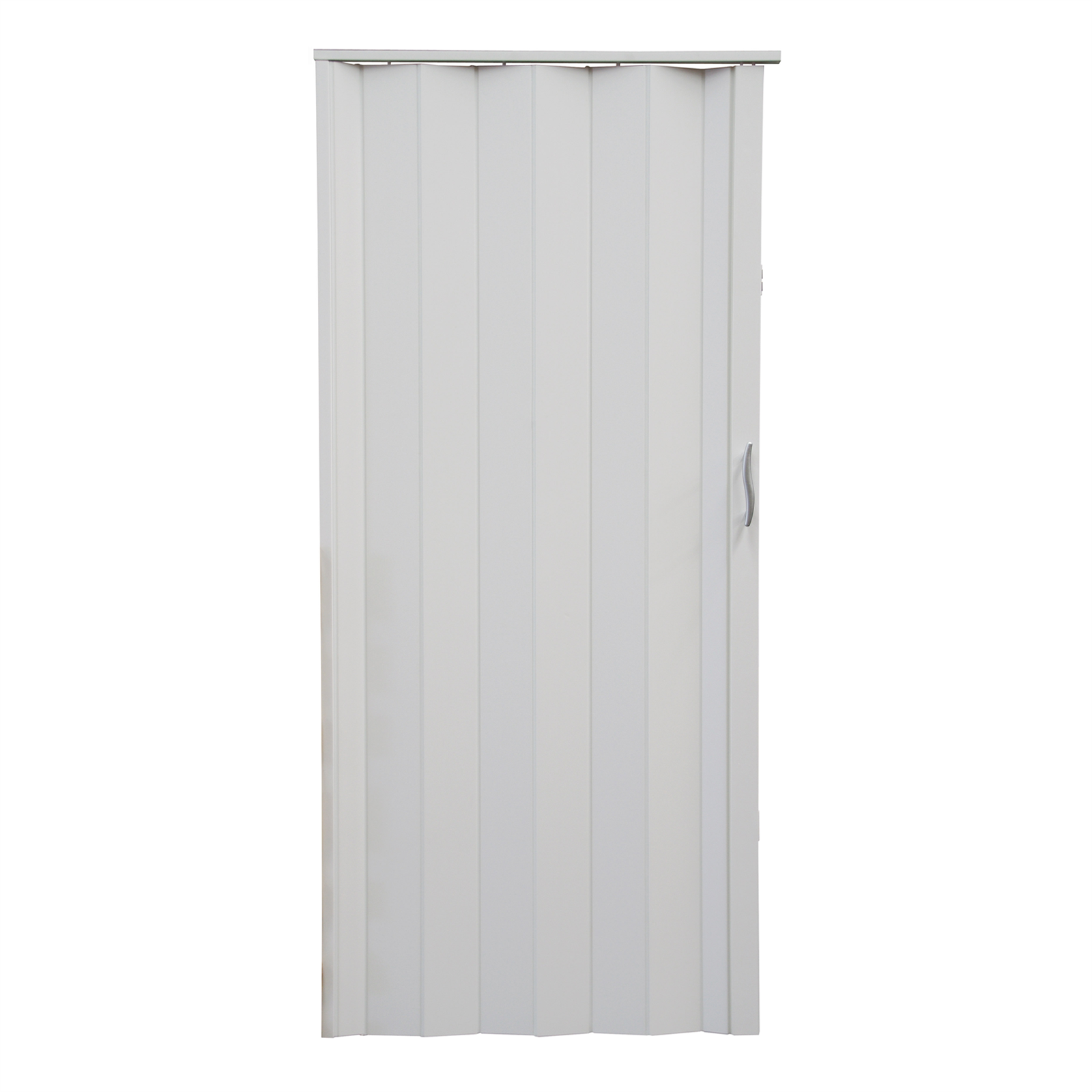 Pillar 82 x 203cm White Monaco PVC Concertina Door Bunnings Australia