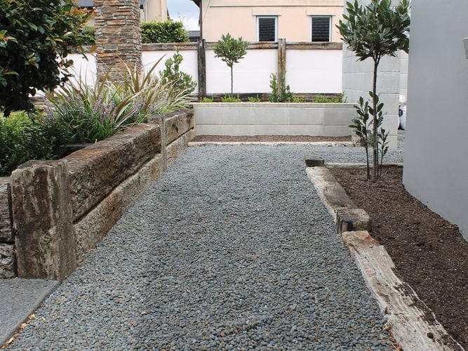 road with gravels