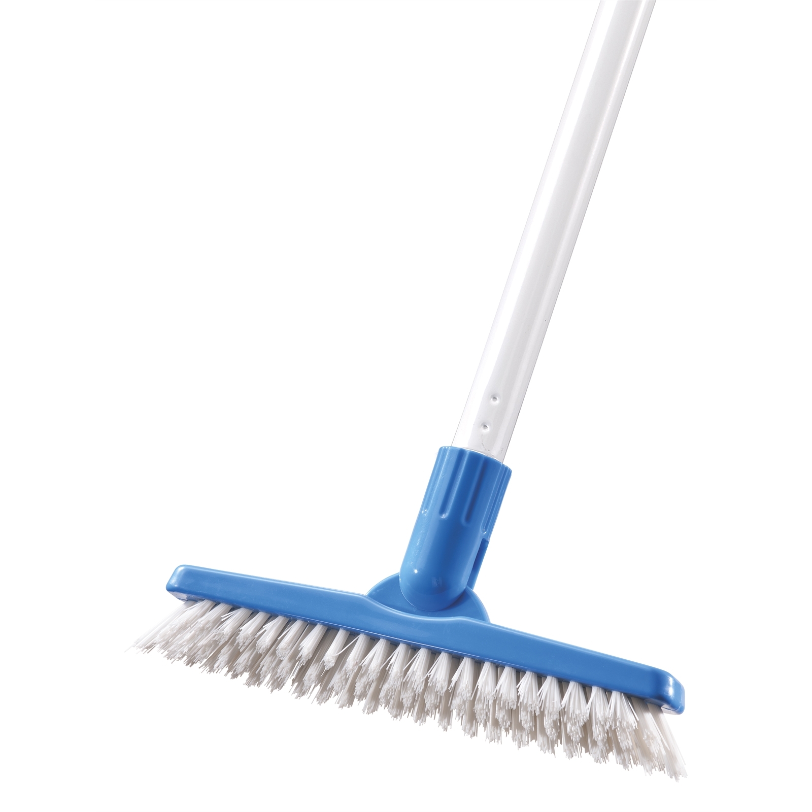 Floor Scrub Brush Bathroom Bathtub Shower Tile Grout Scrubber Rotatable  6.3inches Wide 35.4inches Long Handle Indoor Kitchen Push Broom Scrubbing