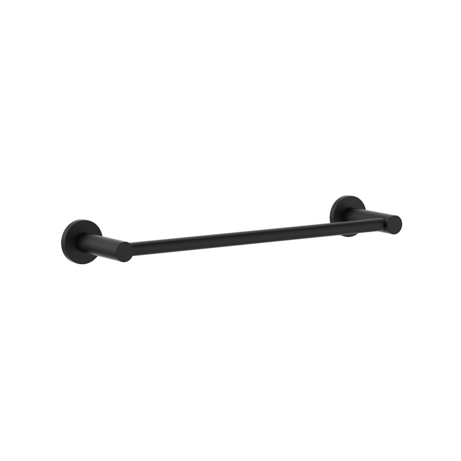 Clark 300mm Matte Black Round Single Towel Rail - Bunnings Australia