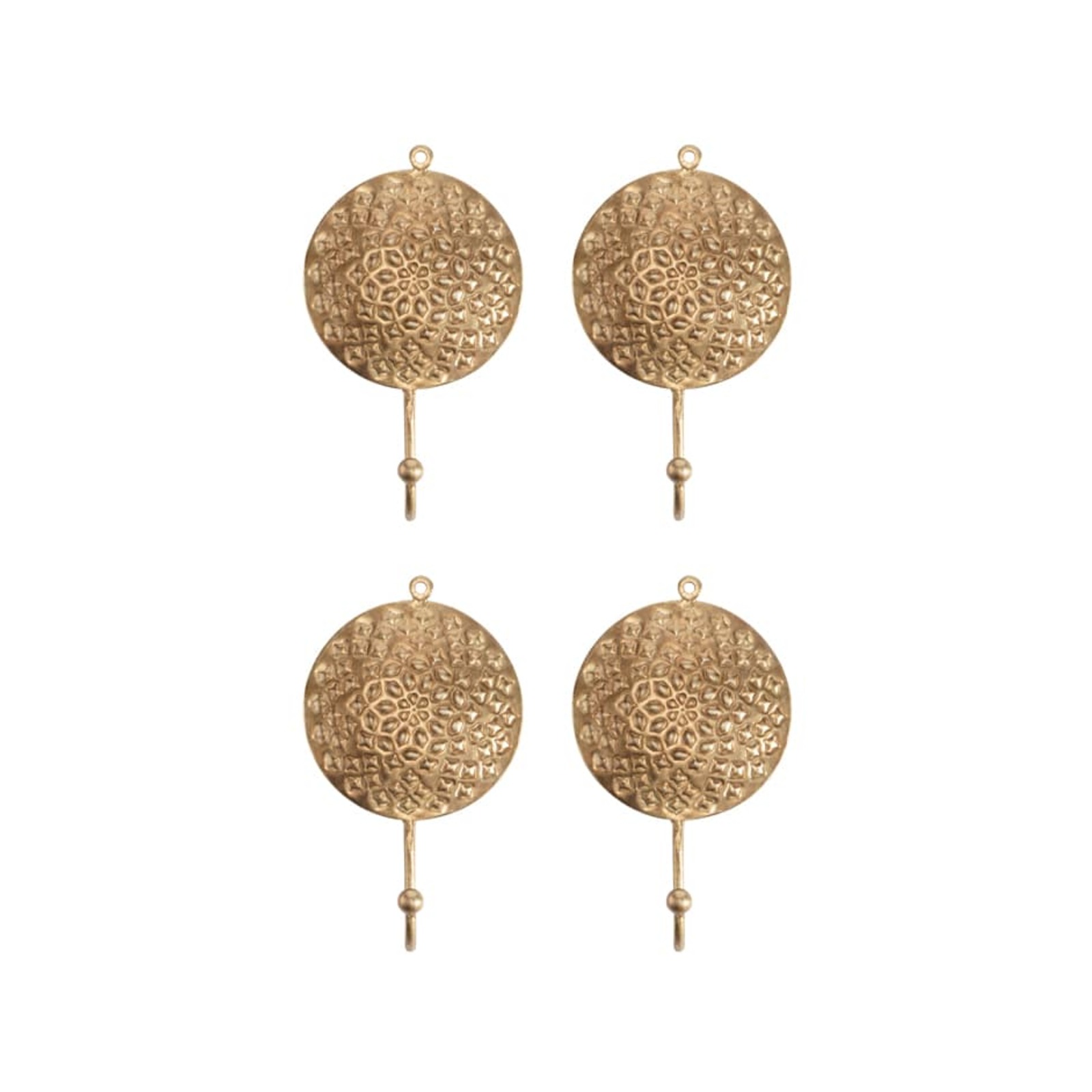 Willow & Silk 4 Piece Gold Mandala Wall Hooks Bunnings Australia