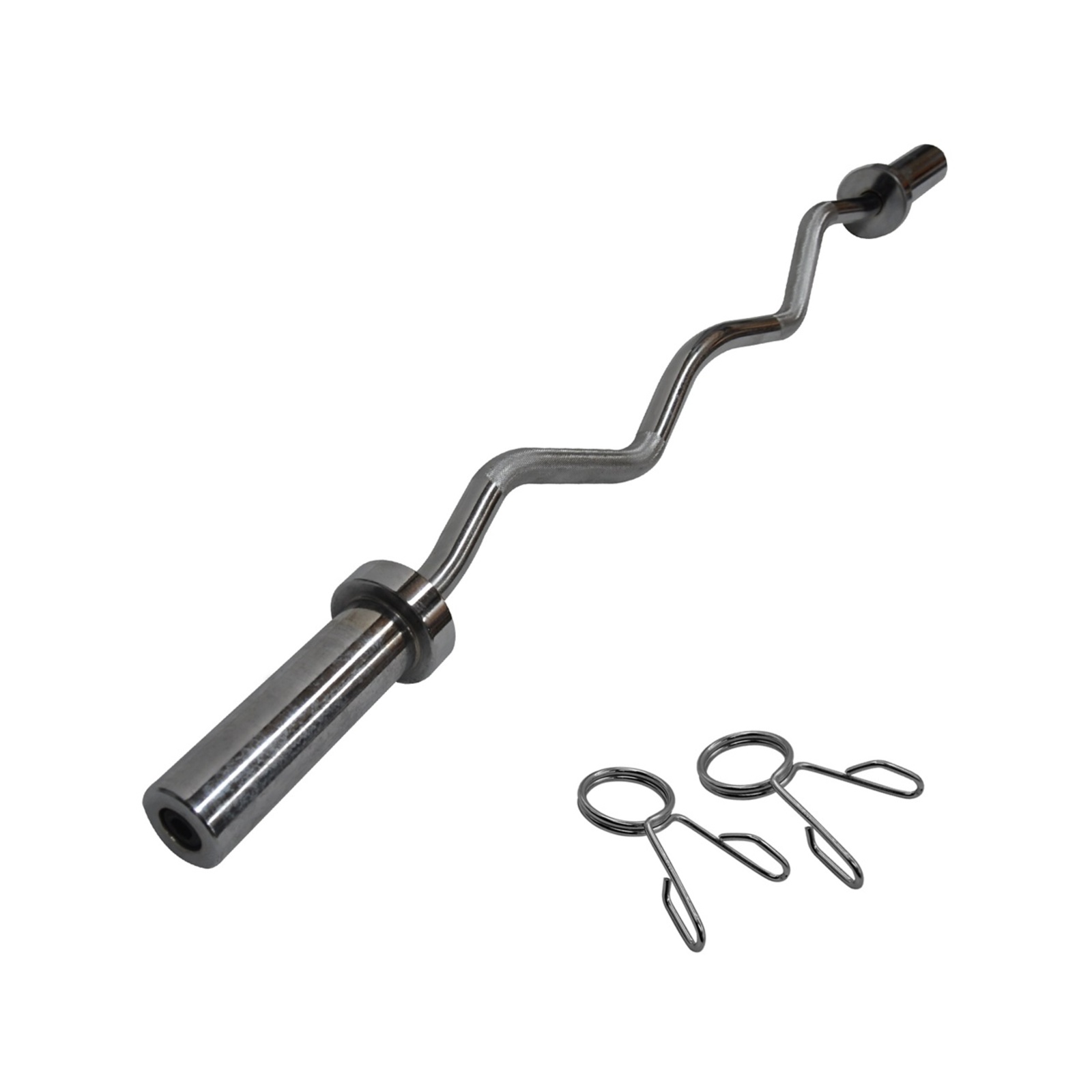 120cm Chrome Olympic Curl Barbell Bunnings Australia