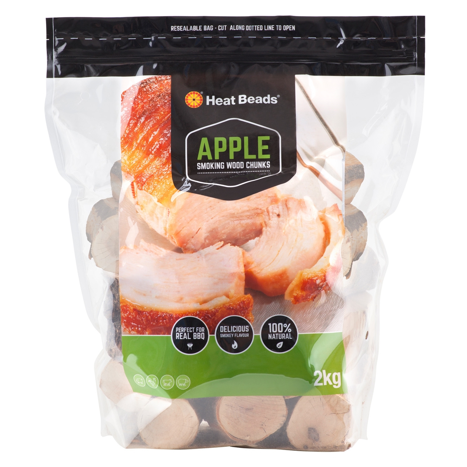 Heat Beads 2kg BBQ Smoking Wood Chunks 2kg Apple Bunnings Australia