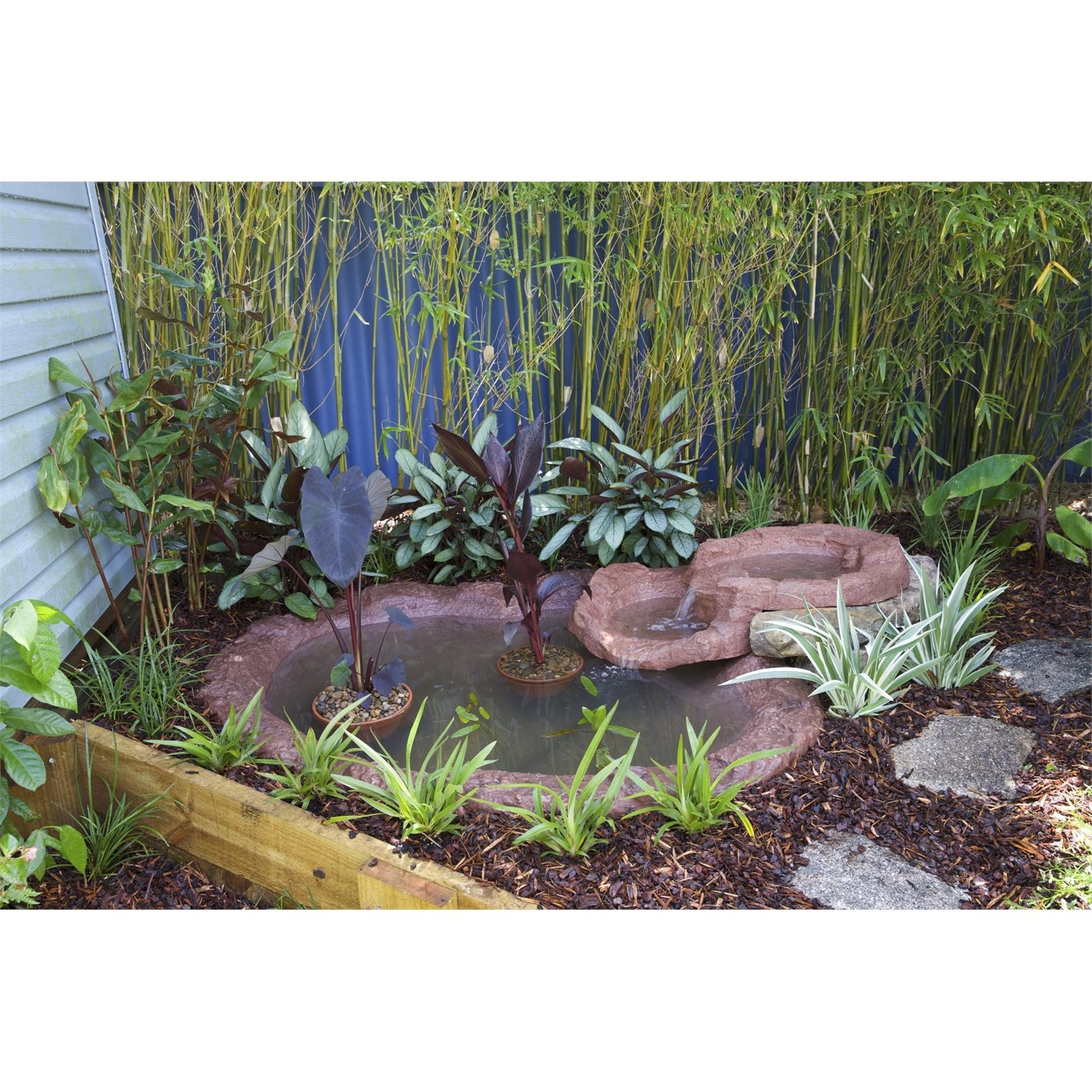 Aquapro 65L Mini Rock Look Pond - Bunnings Australia