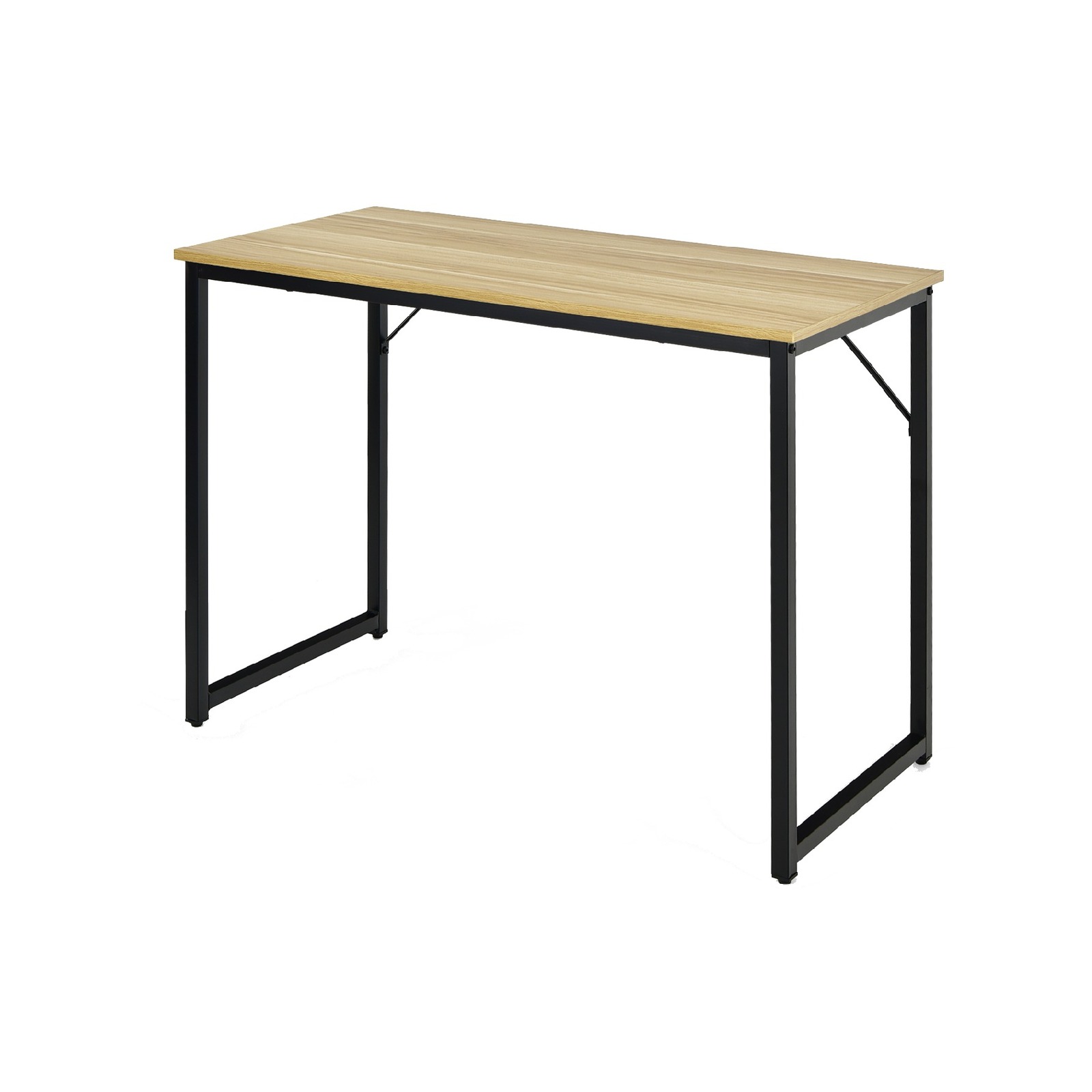 Costway Computer Desk Metal Frame Home Office, Natural Bunnings Australia