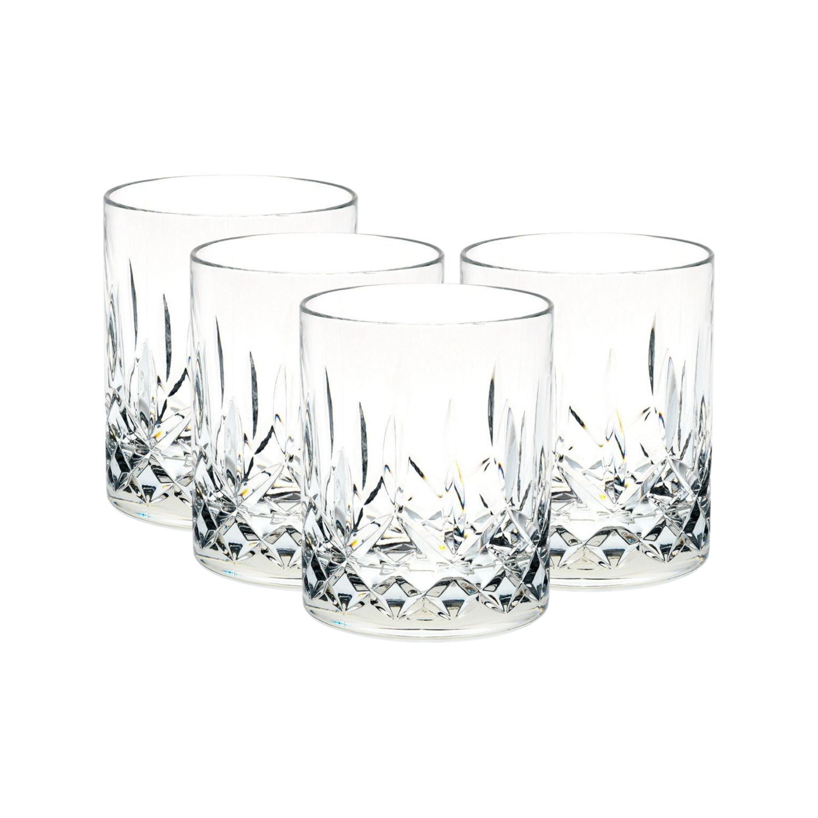Unbreakable Diamond Cut Old Fashion Glasses 295ml Set of 4 Bunnings Australia
